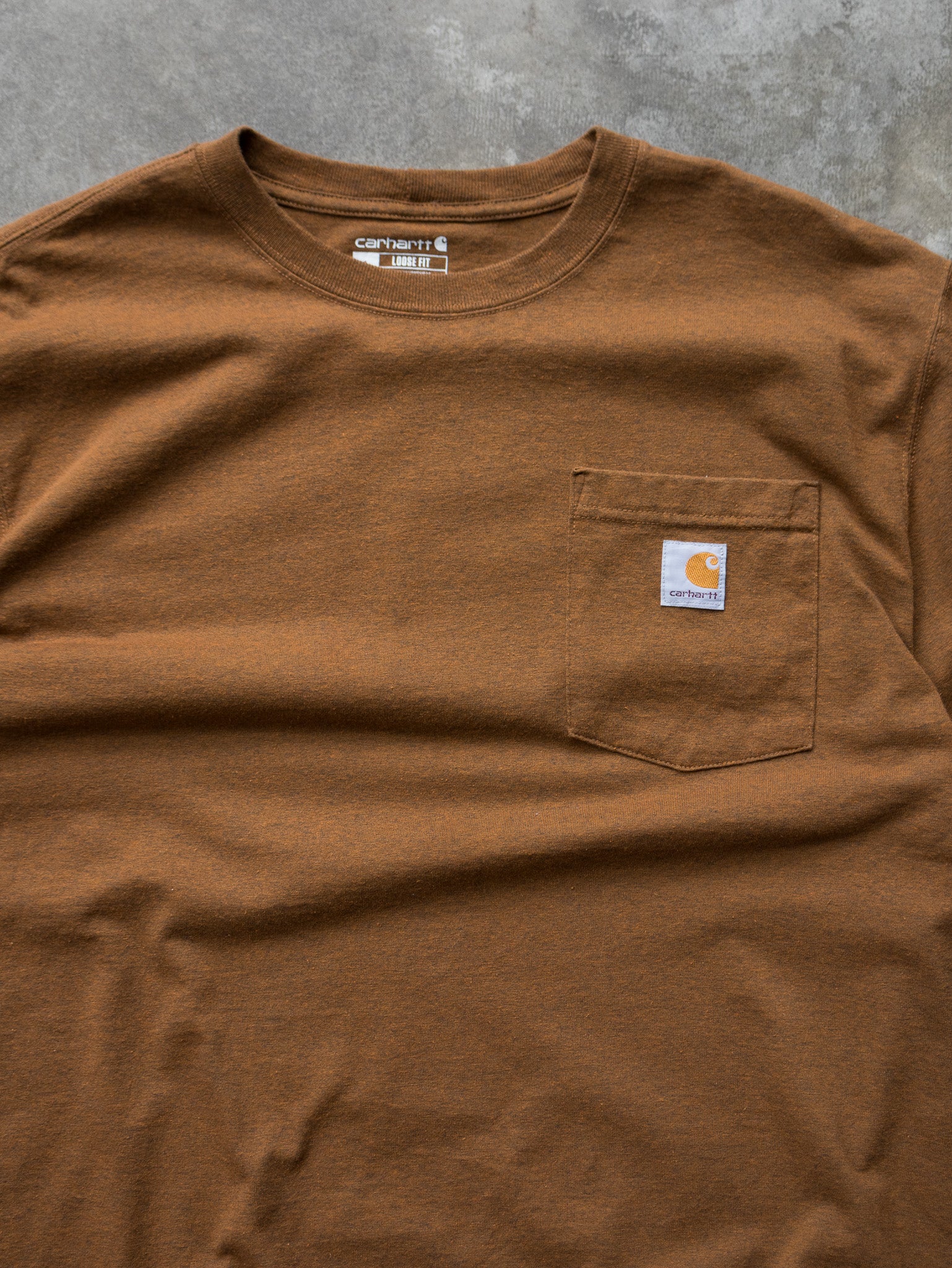 Vintage Brown Carhartt Pocket Tee (L)