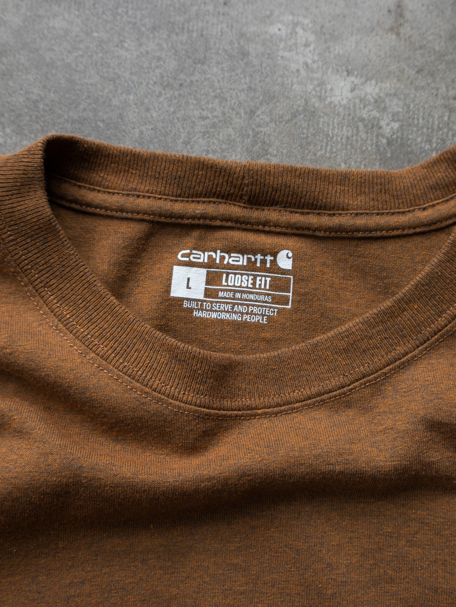 Vintage Brown Carhartt Pocket Tee (L)