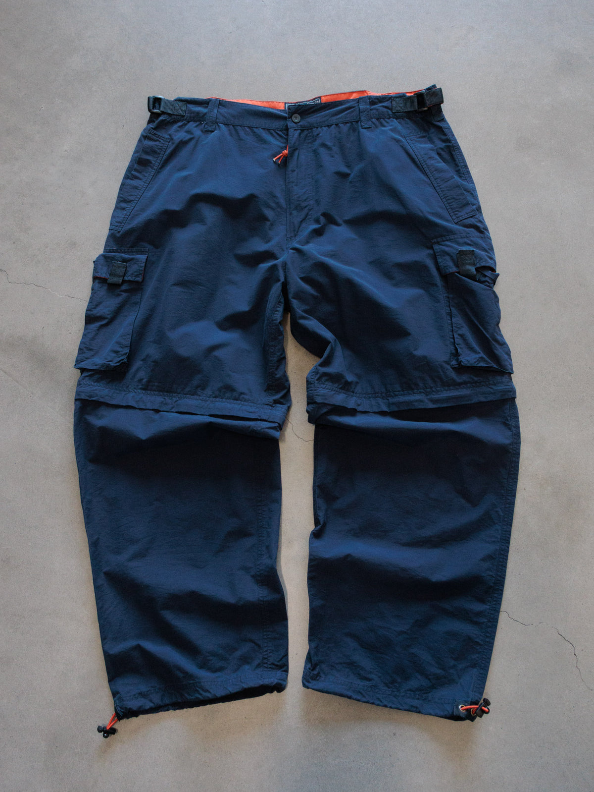 Vintage 00s Navy DownEast Outfitters Cargo Track Pants (XL)