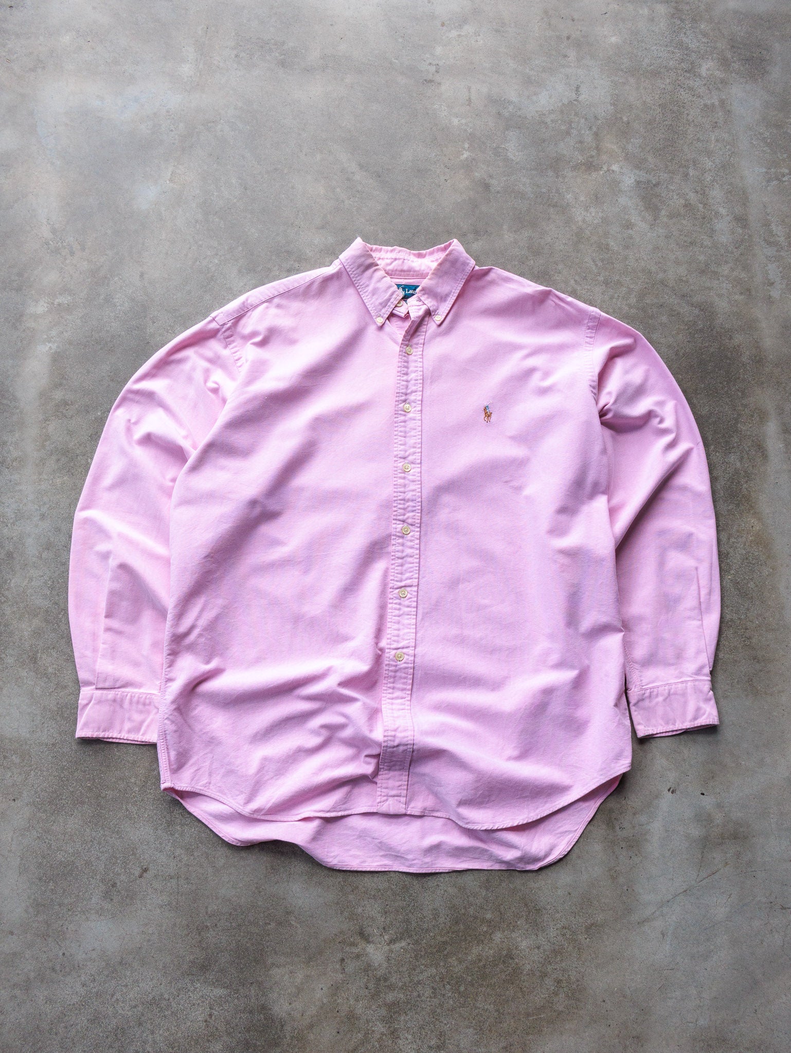 Vintage 90s Pink Ralph Lauren Blake Shirt (L)