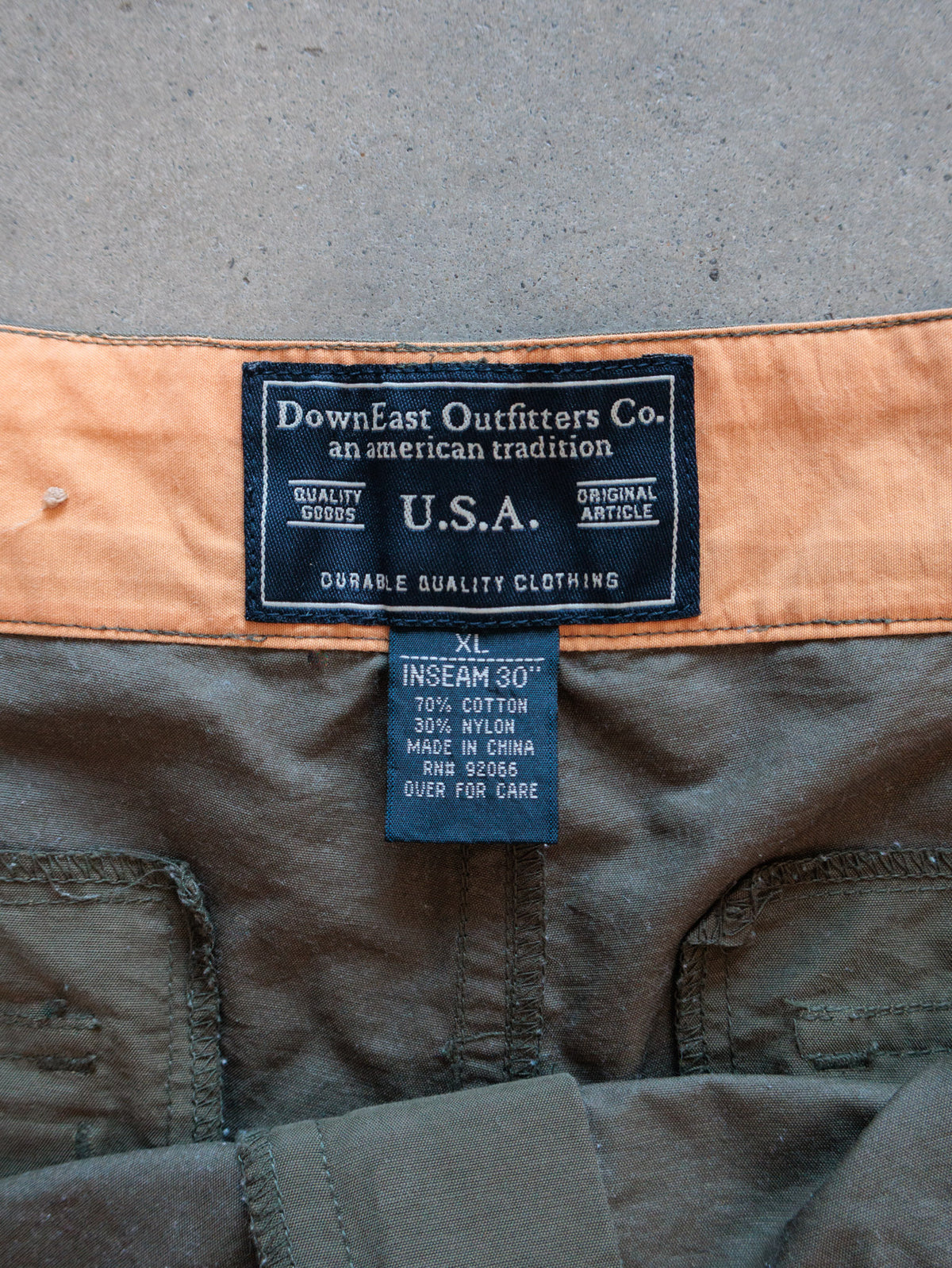 Vintage 00s Green DownEast Outfitters Convertible Cargo Pants (XL)