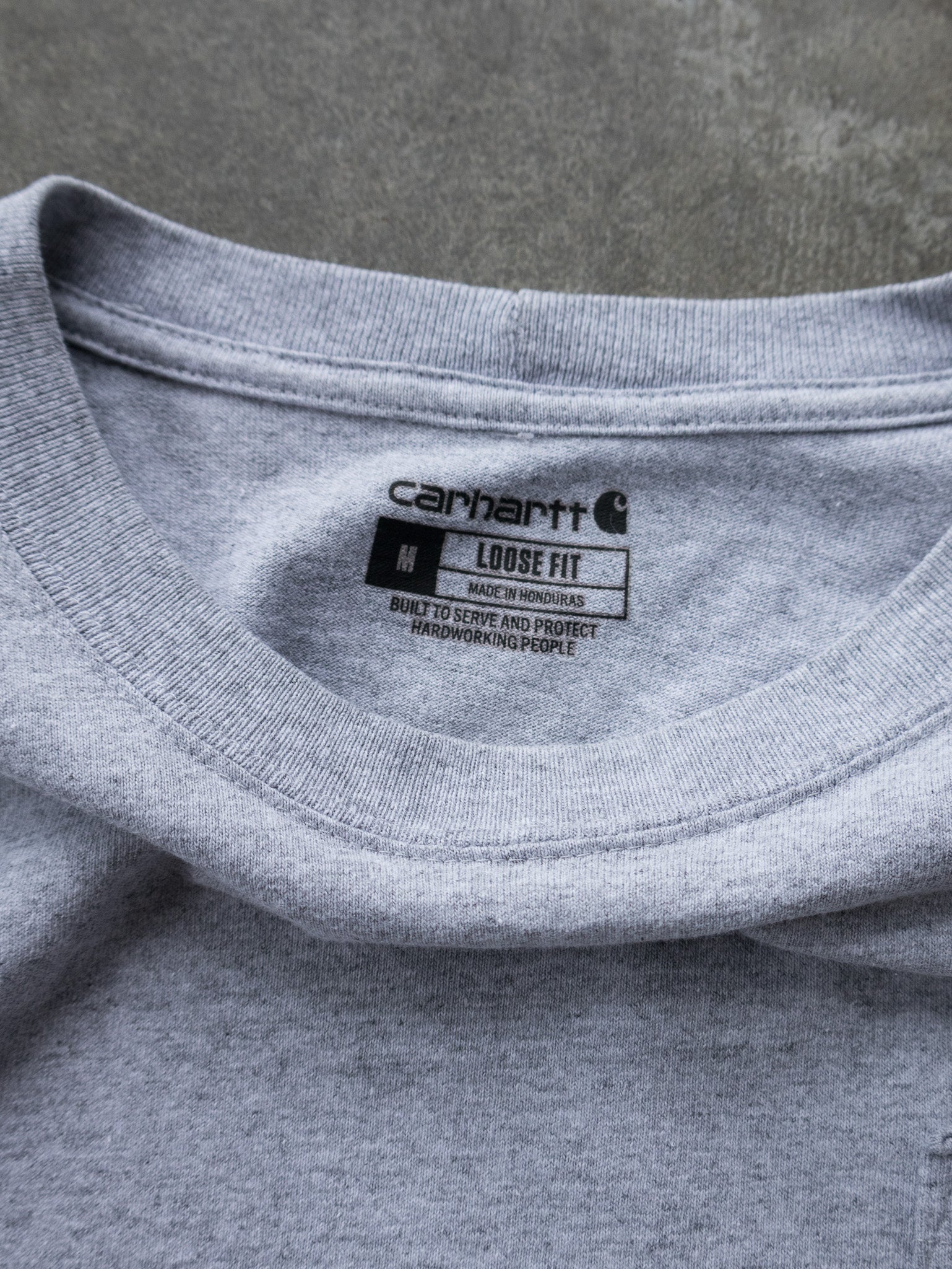 Vintage Grey Carhartt Pocket Tee (M)
