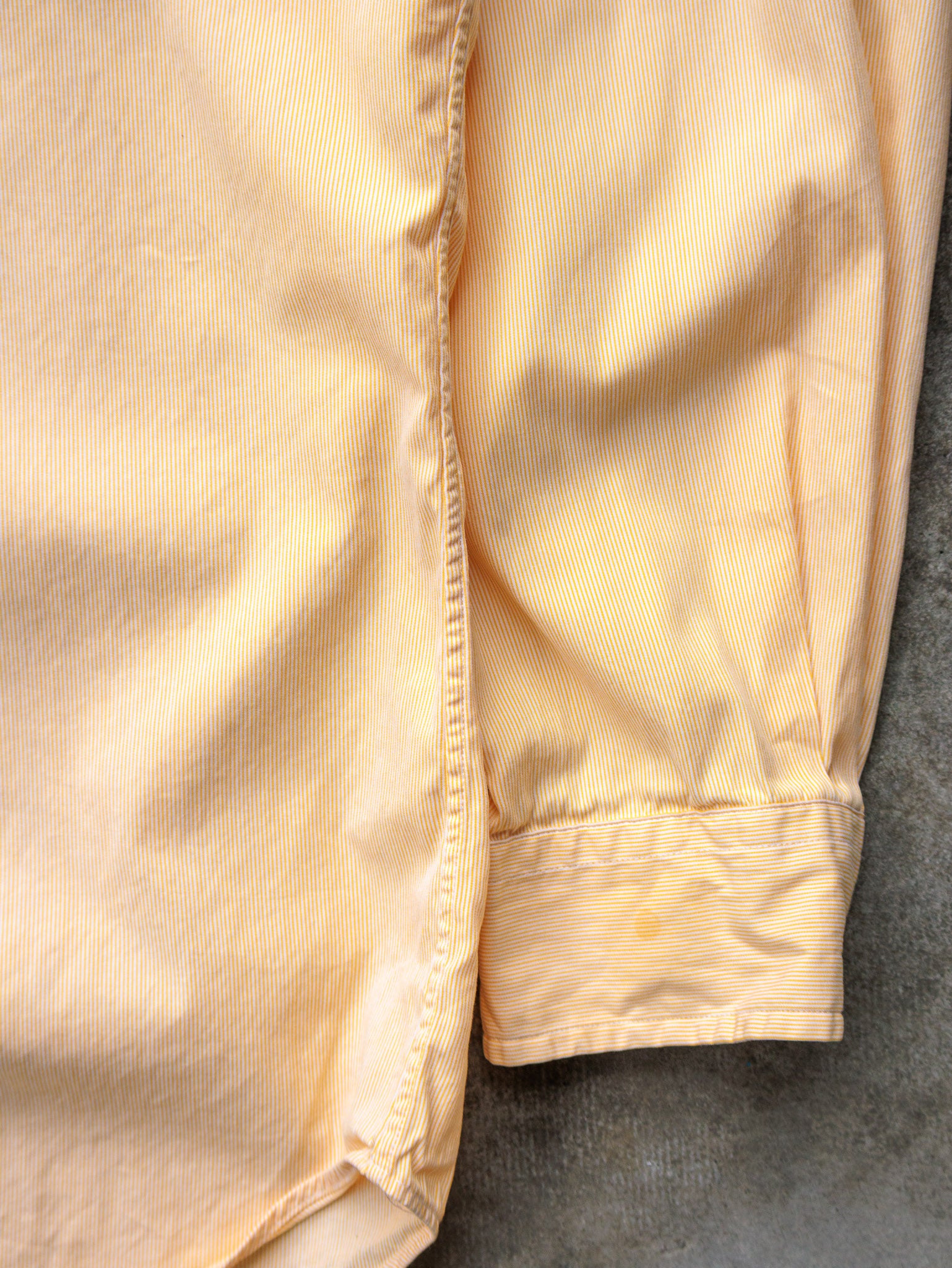 Vintage Yellow Pinstripe Ralph Lauren Shirt (M)