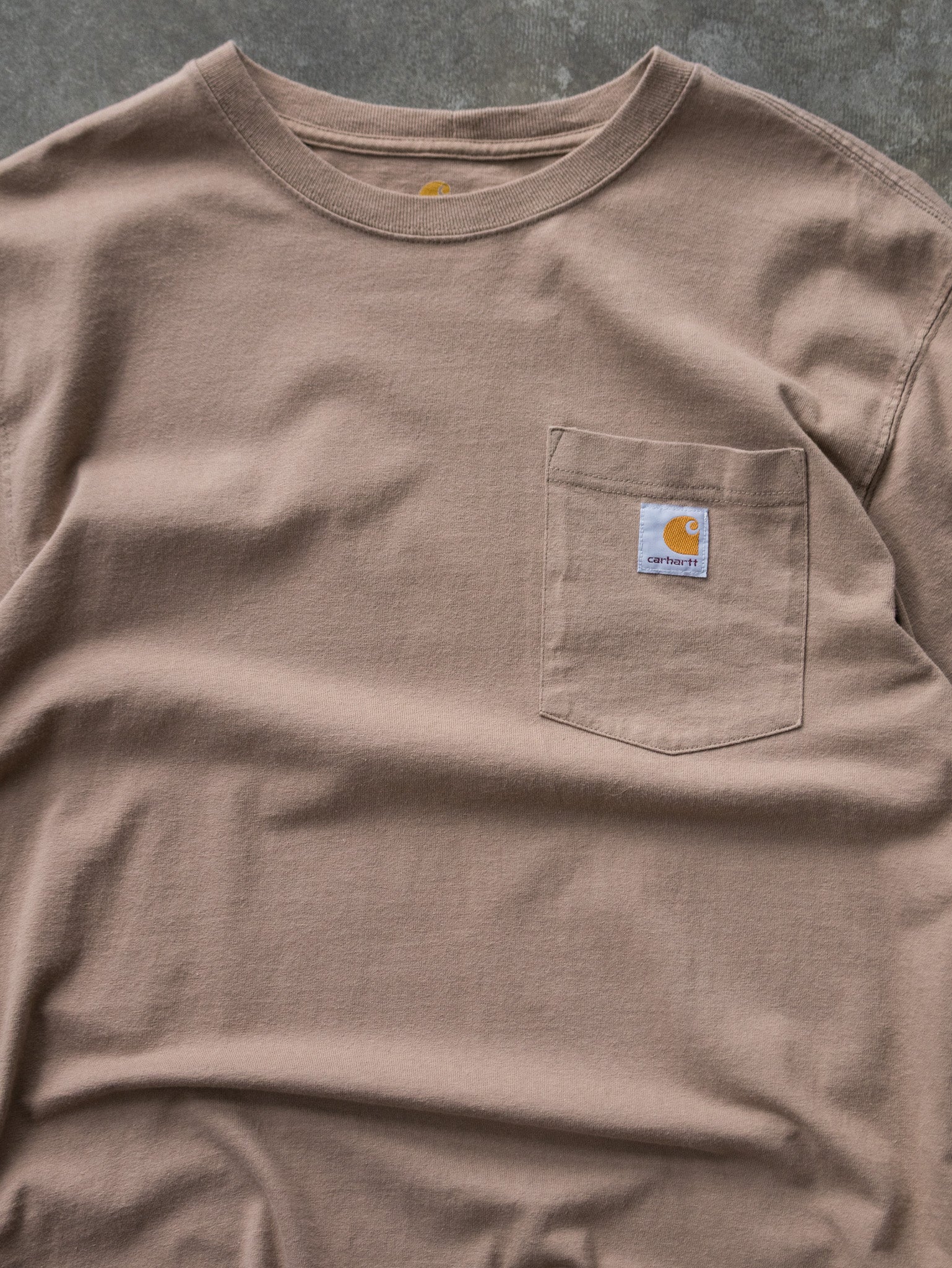 Vintage Tan Carhartt Pocket Tee (M)
