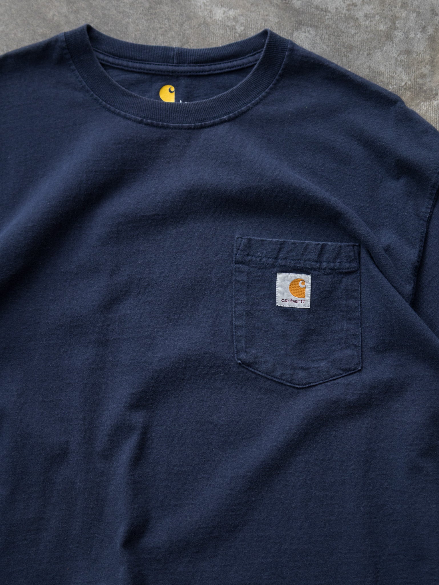 Vintage Navy Carhartt Pocket Tee (L)