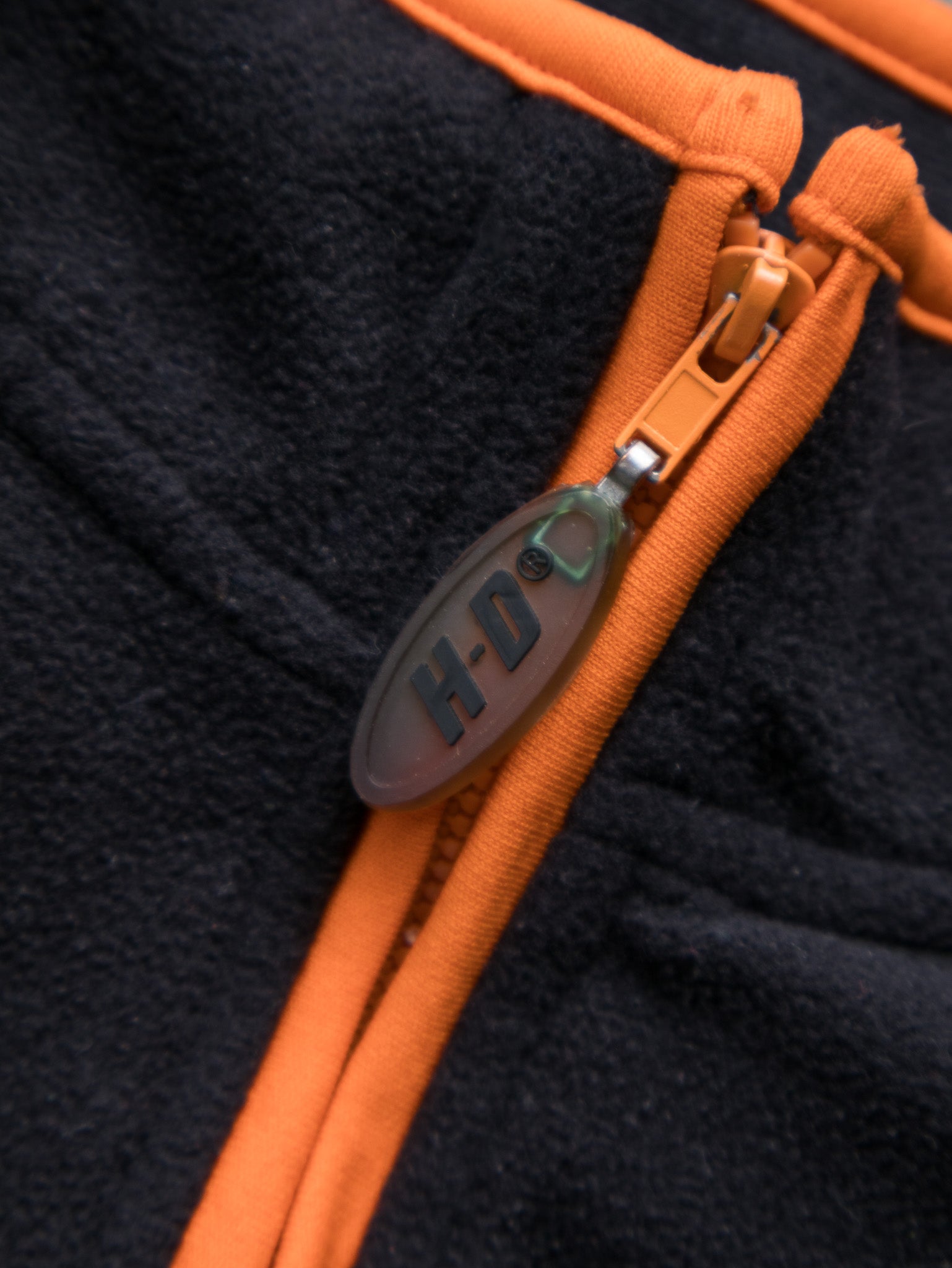 Vintage Harley-Davidson Black and Orange Fleece (L)