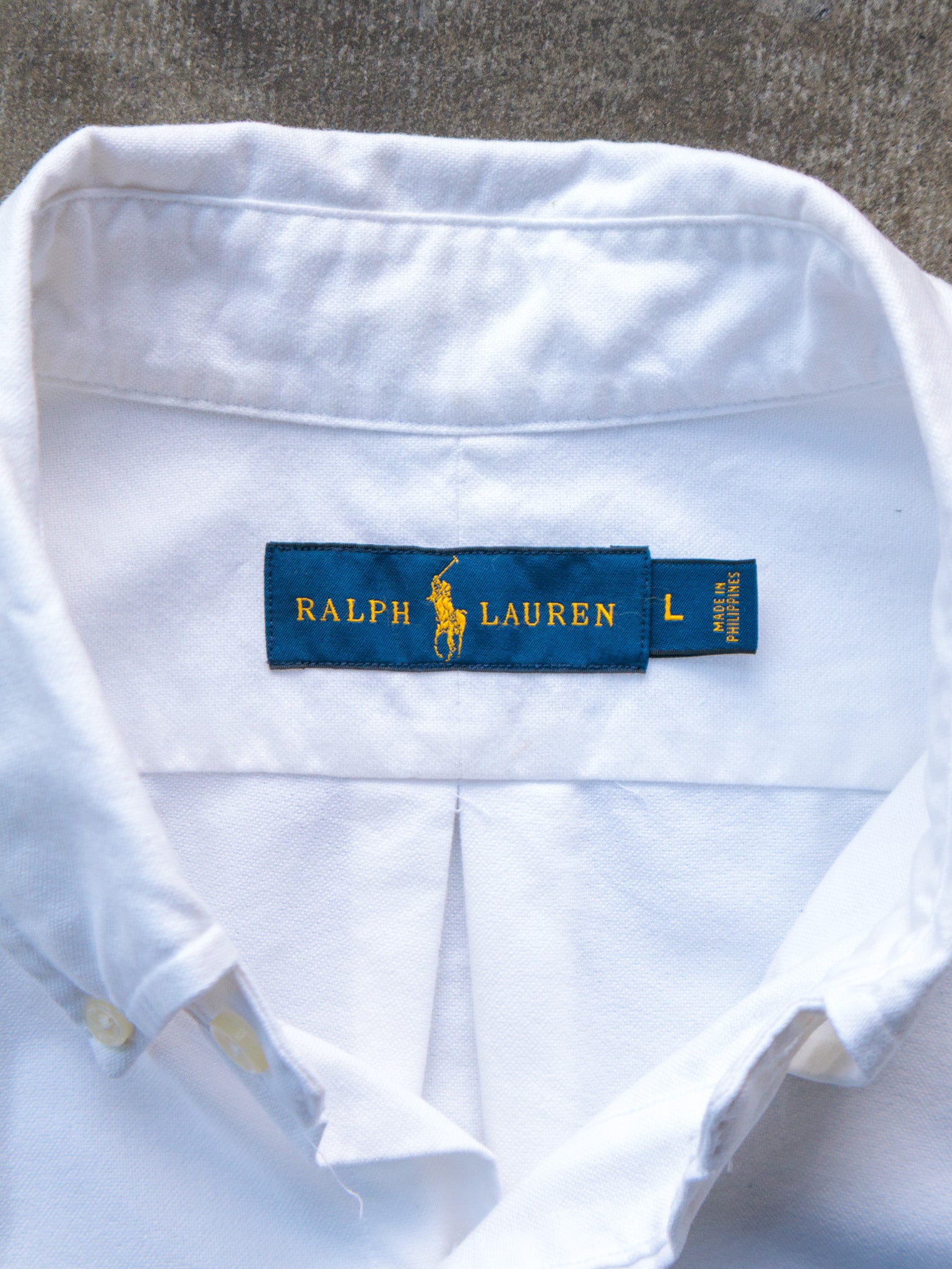 Vintage 90s White Ralph Lauren Shirt (L)