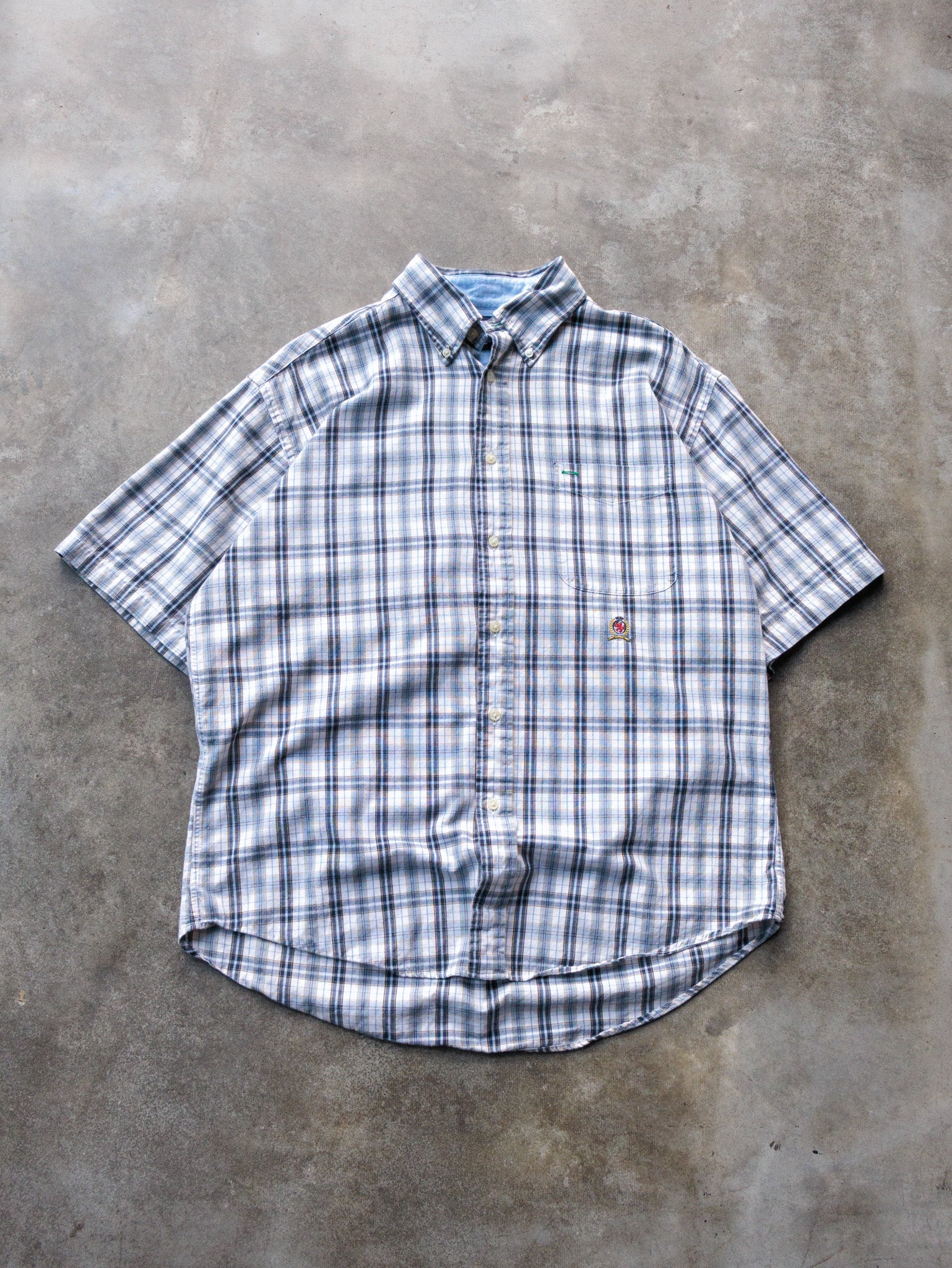 Vintage 90s Multicolor Tommy Hilfiger Shirt (L)