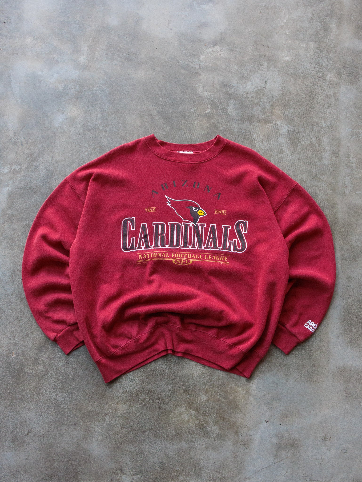 Vintage 1999 Maroon Arizona Cardinals Sweatshirt (XL)