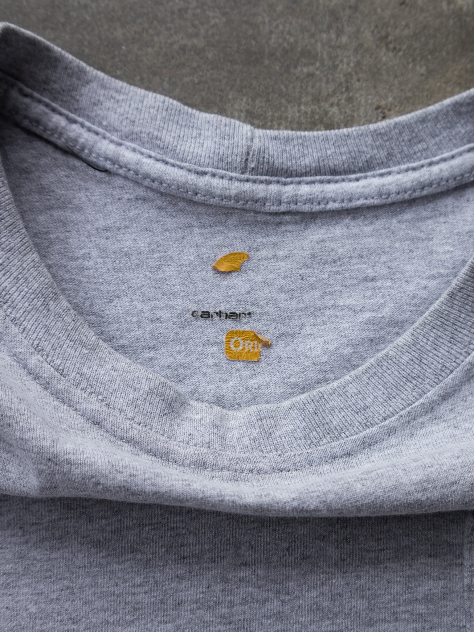 Vintage Grey Carhartt Pocket Tee (L)