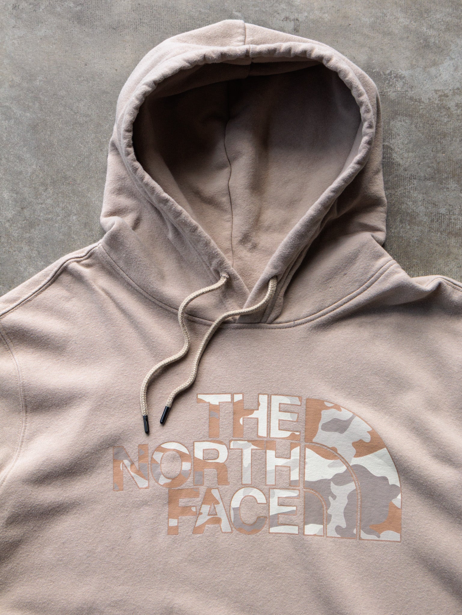 Vintage The North Face Camo Graphic Hoodie (XL)