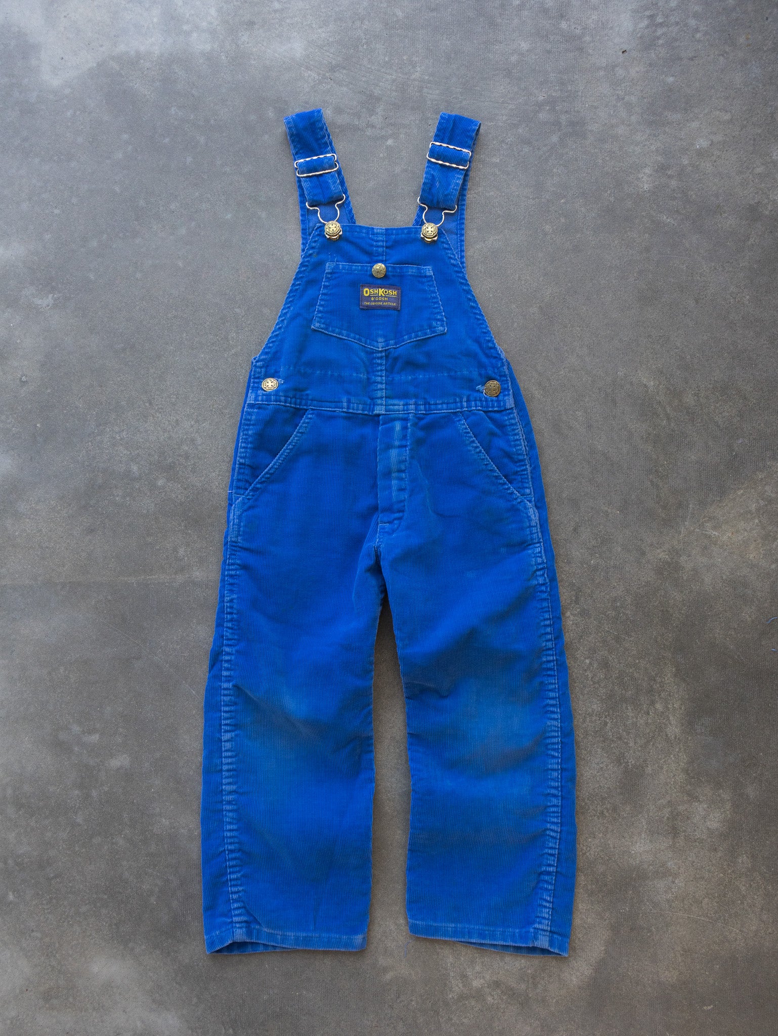 Vintage Blue OshKosh B’Gosh Corduroy Overalls (4Y)