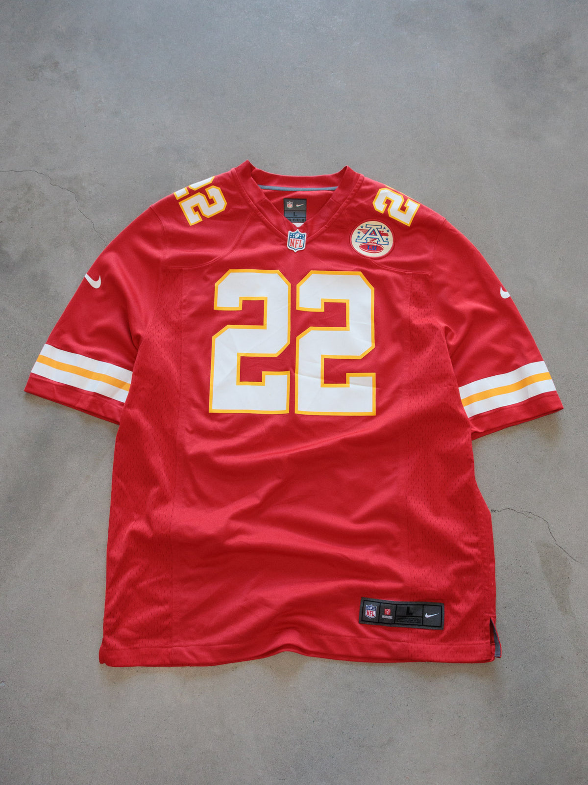 Vintage Red Nike Kansas City Chiefs McCluster Jersey (L)
