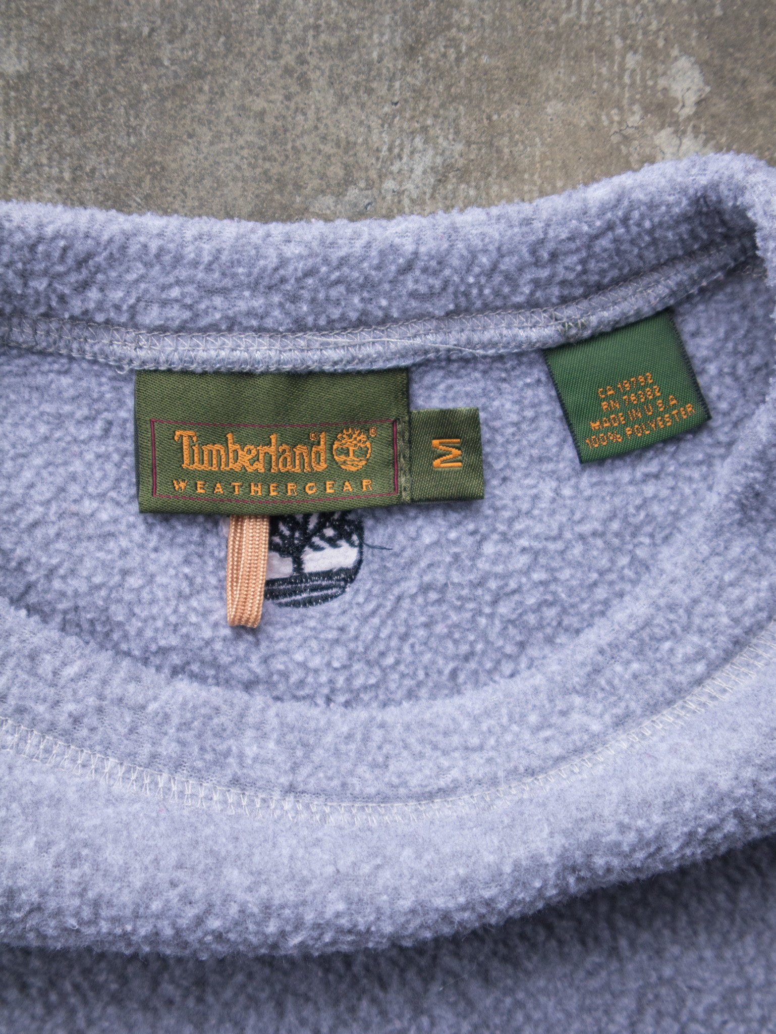 Vintage 90s Grey Timberland Fleece Sweatshirt (M)