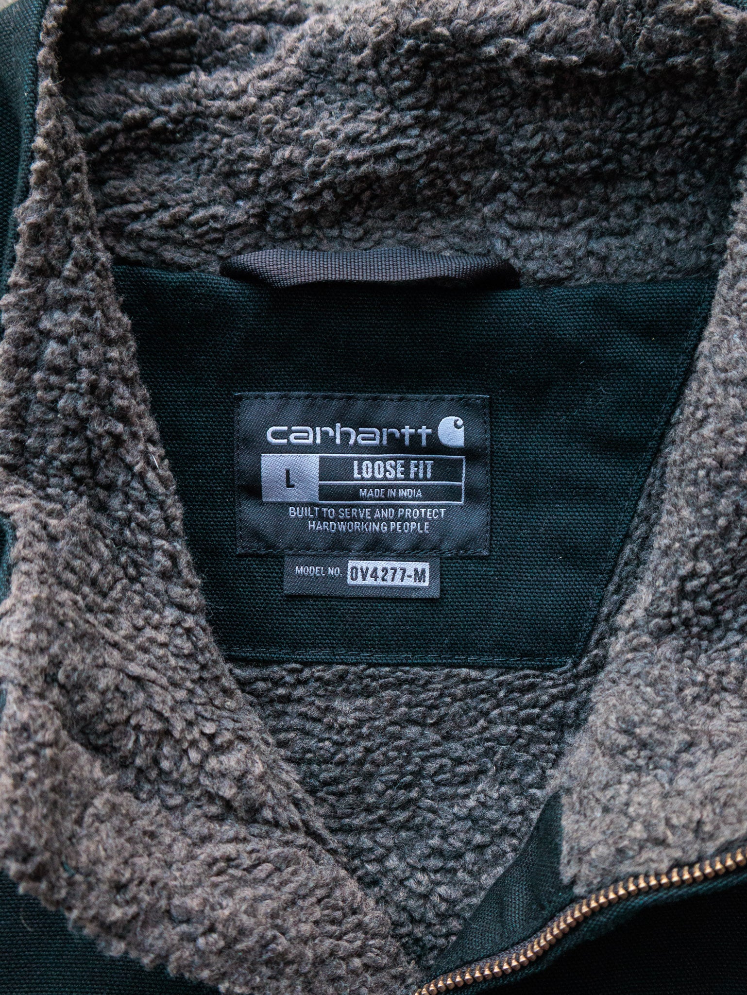 Black Carhartt Sherpa Lined Vest (L)