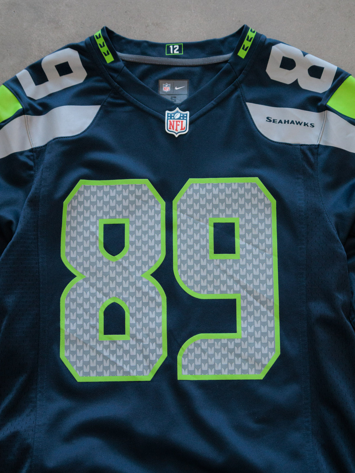 Navy Nike Seattle Seahawks Baldwin Jersey (S)