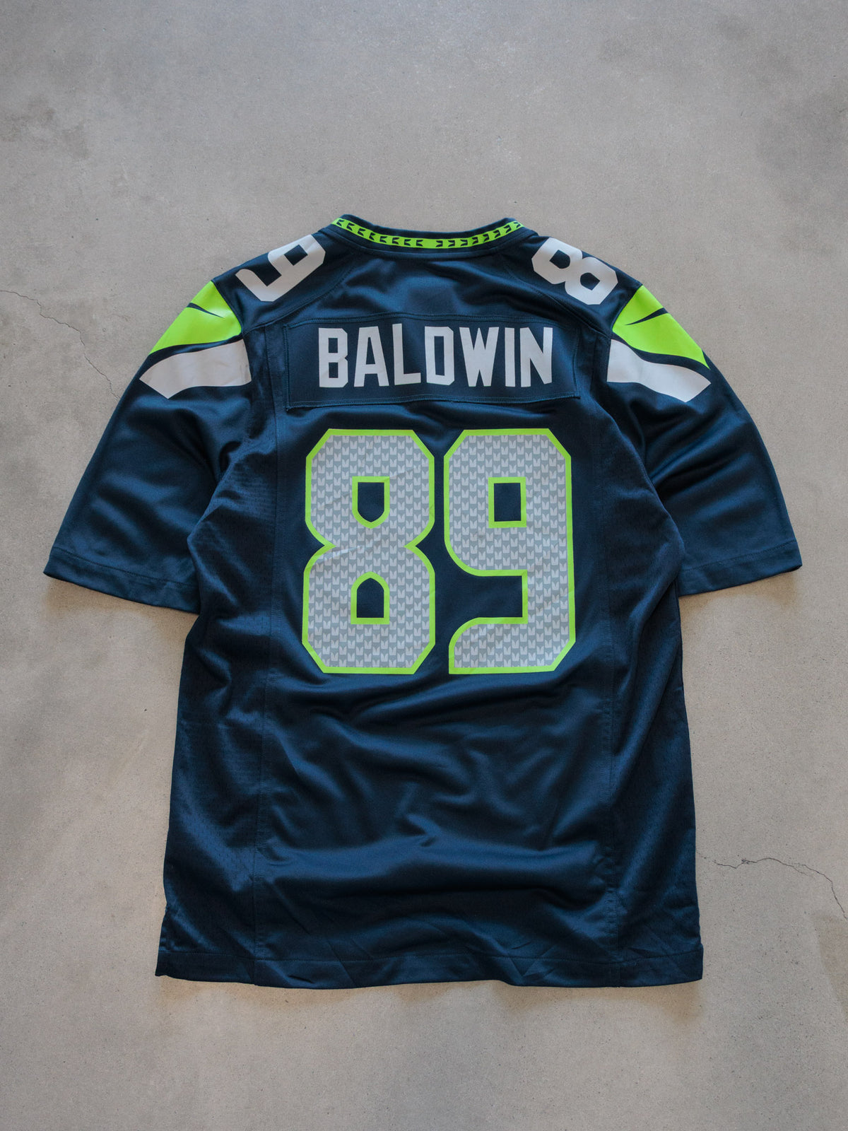Navy Nike Seattle Seahawks Baldwin Jersey (S)