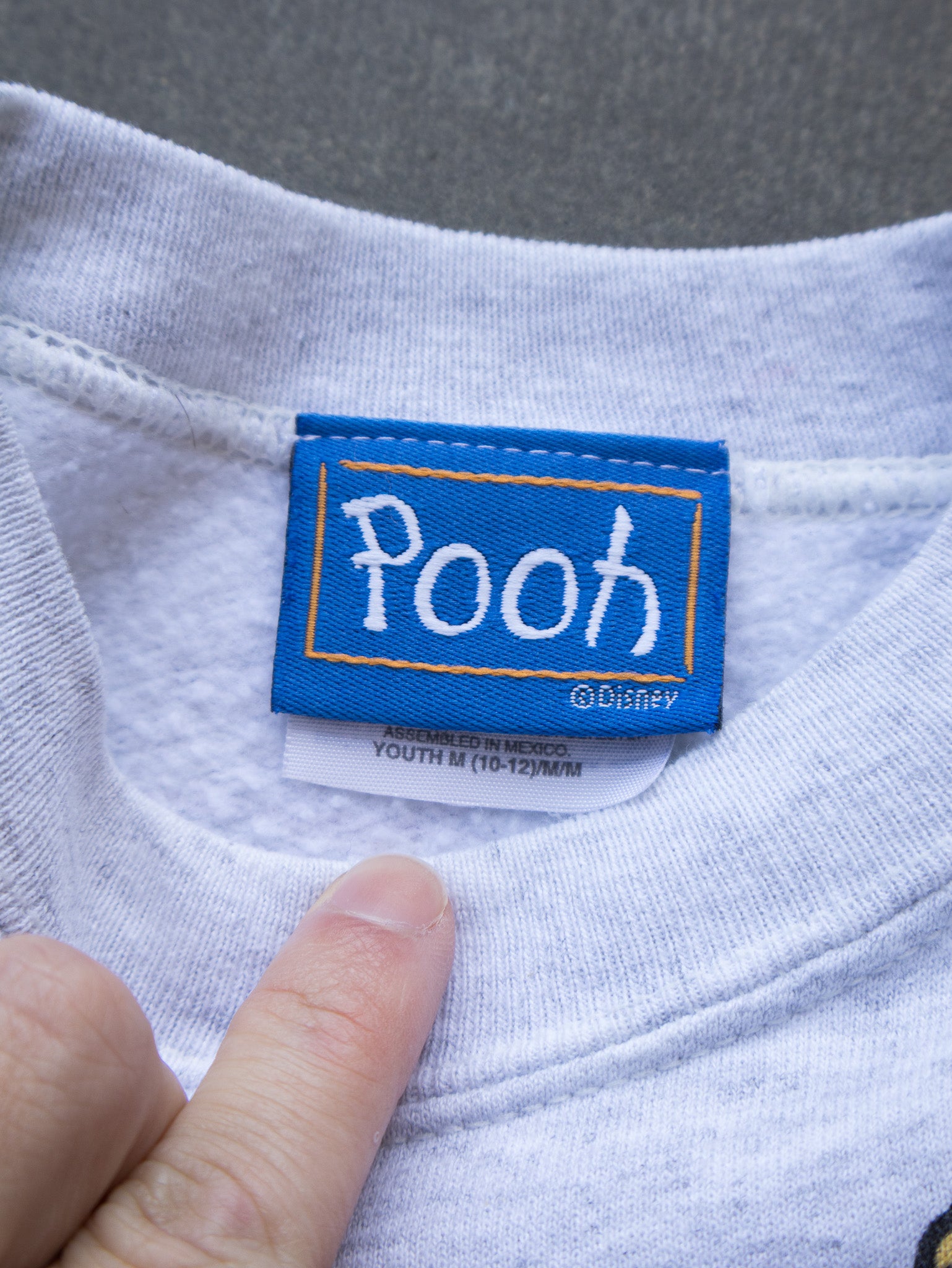 Vintage Grey Tigger & Pooh Sweatshirt (10–12Y)