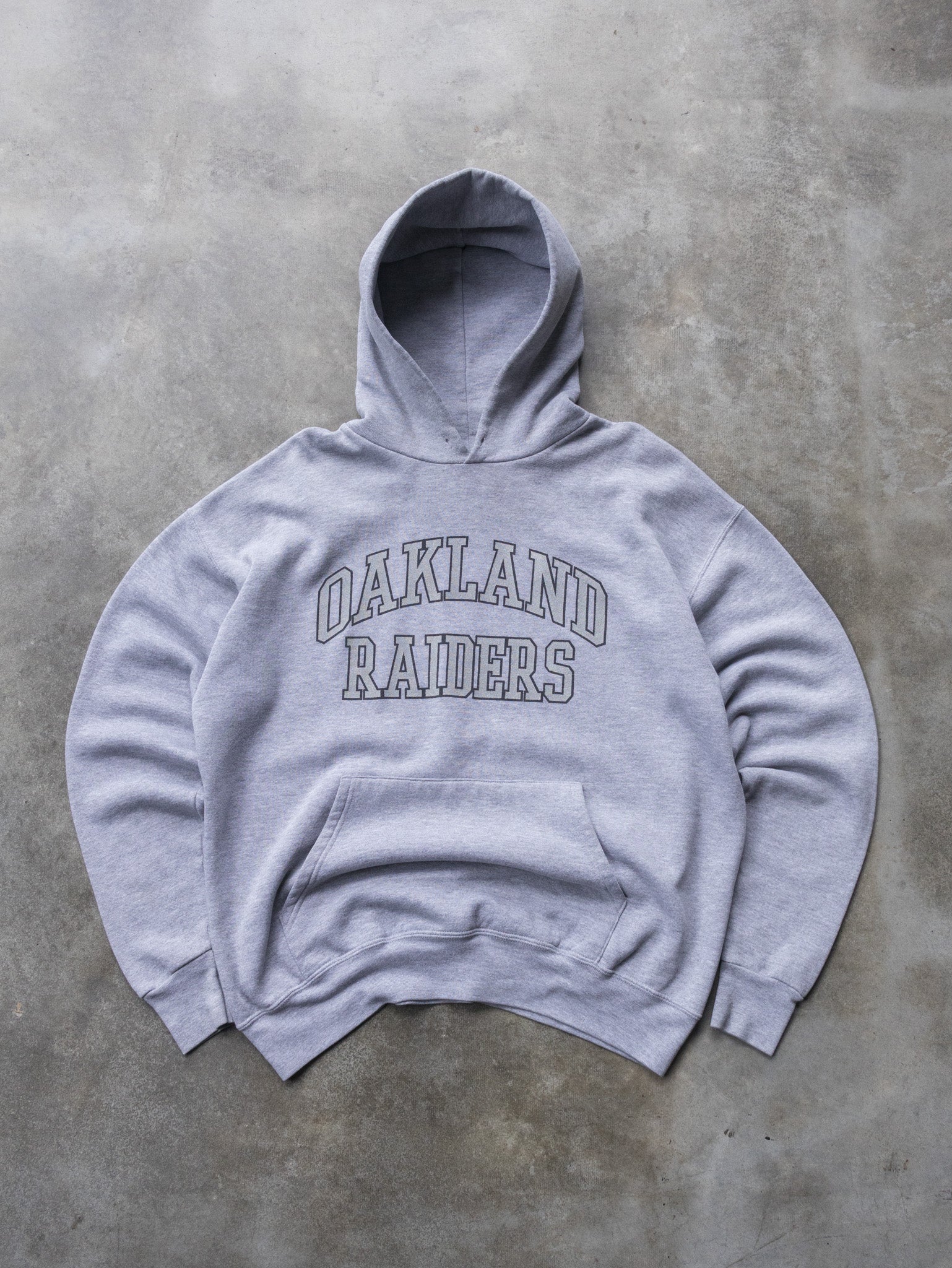 Vintage 00s Grey Oakland Raiders Hoodie (L)