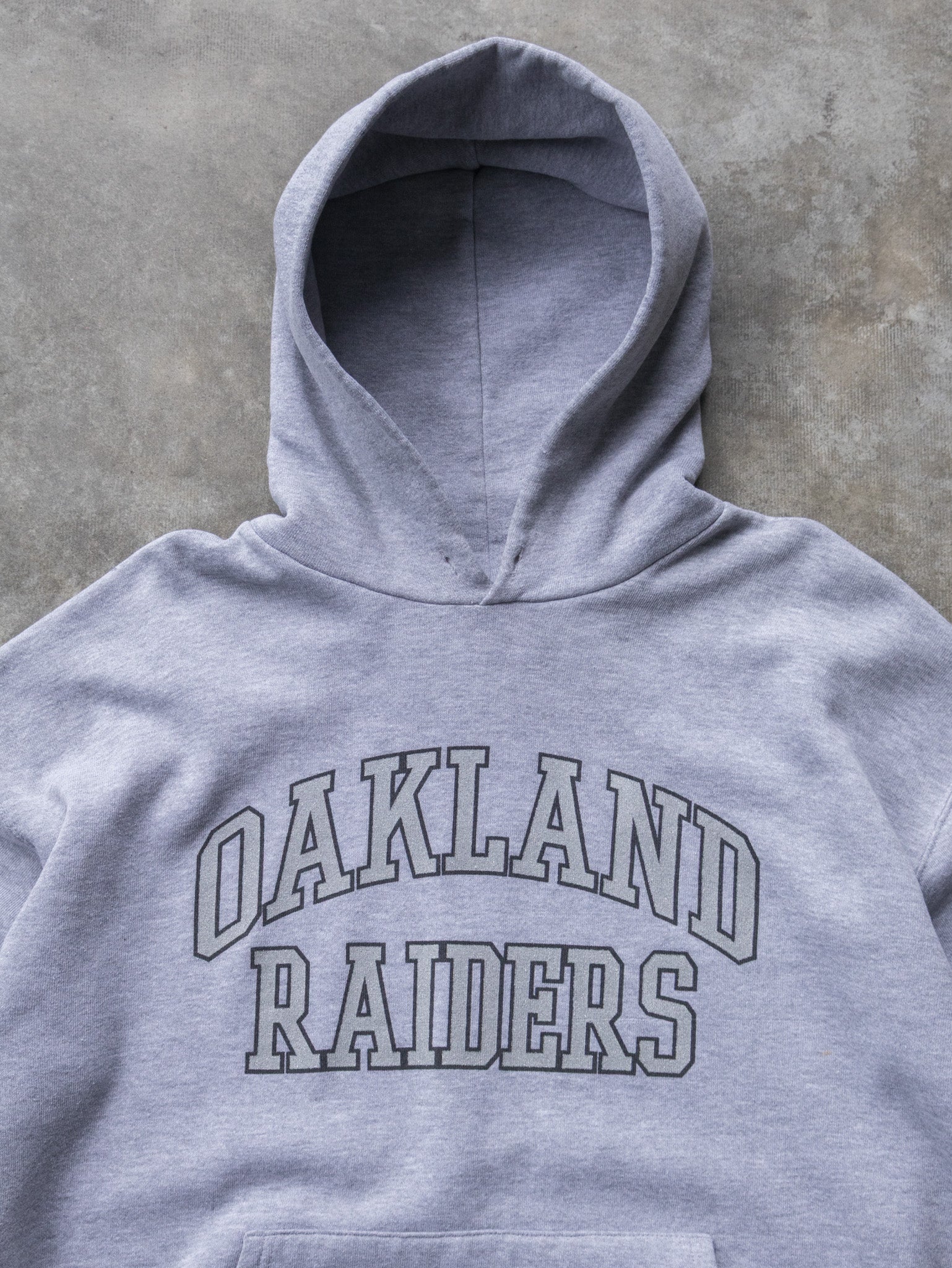 Vintage 00s Grey Oakland Raiders Hoodie (L)
