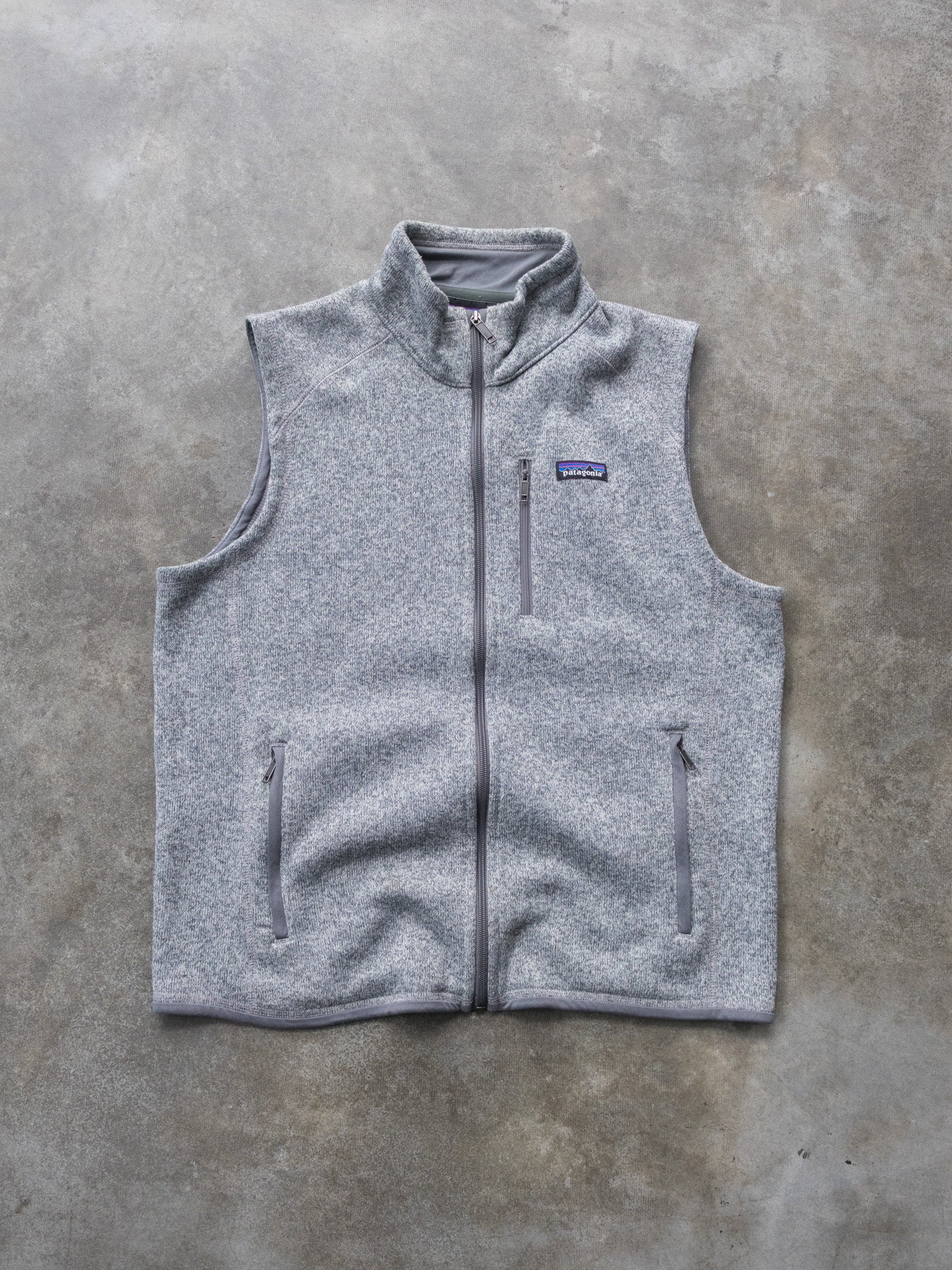 Vintage Grey Patagonia Fleece Vest (L)