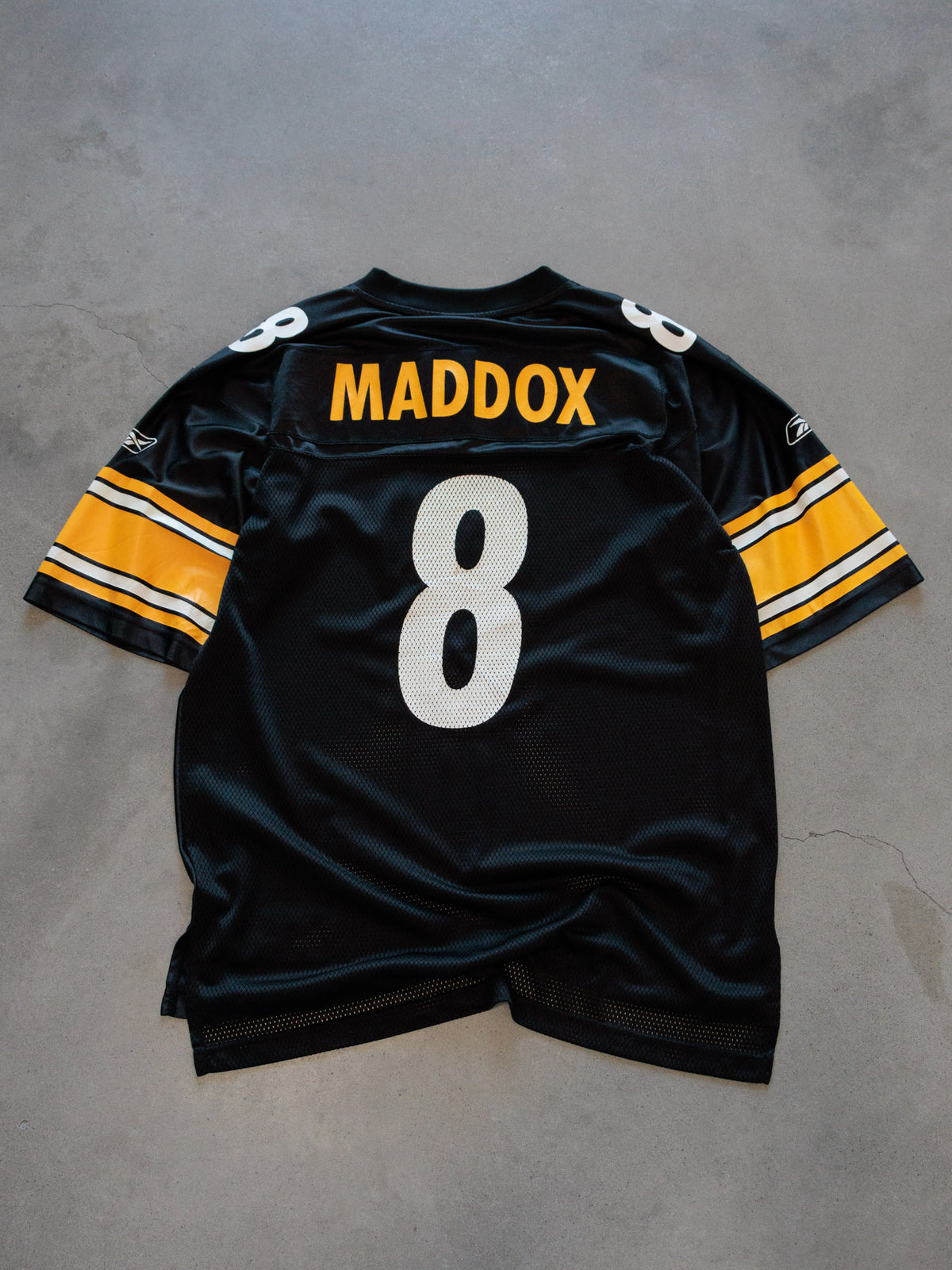 Vintage 00s Black Reebok Pittsburgh Steelers Maddox Jersey (M)