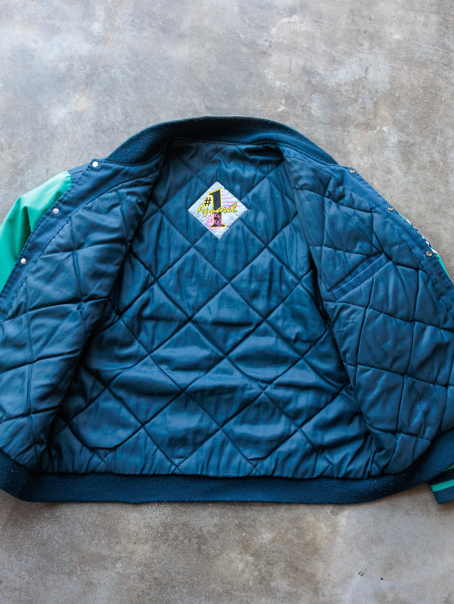 Vintage 90s Blue Seattle Mariners Varsity Jacket (2XL)