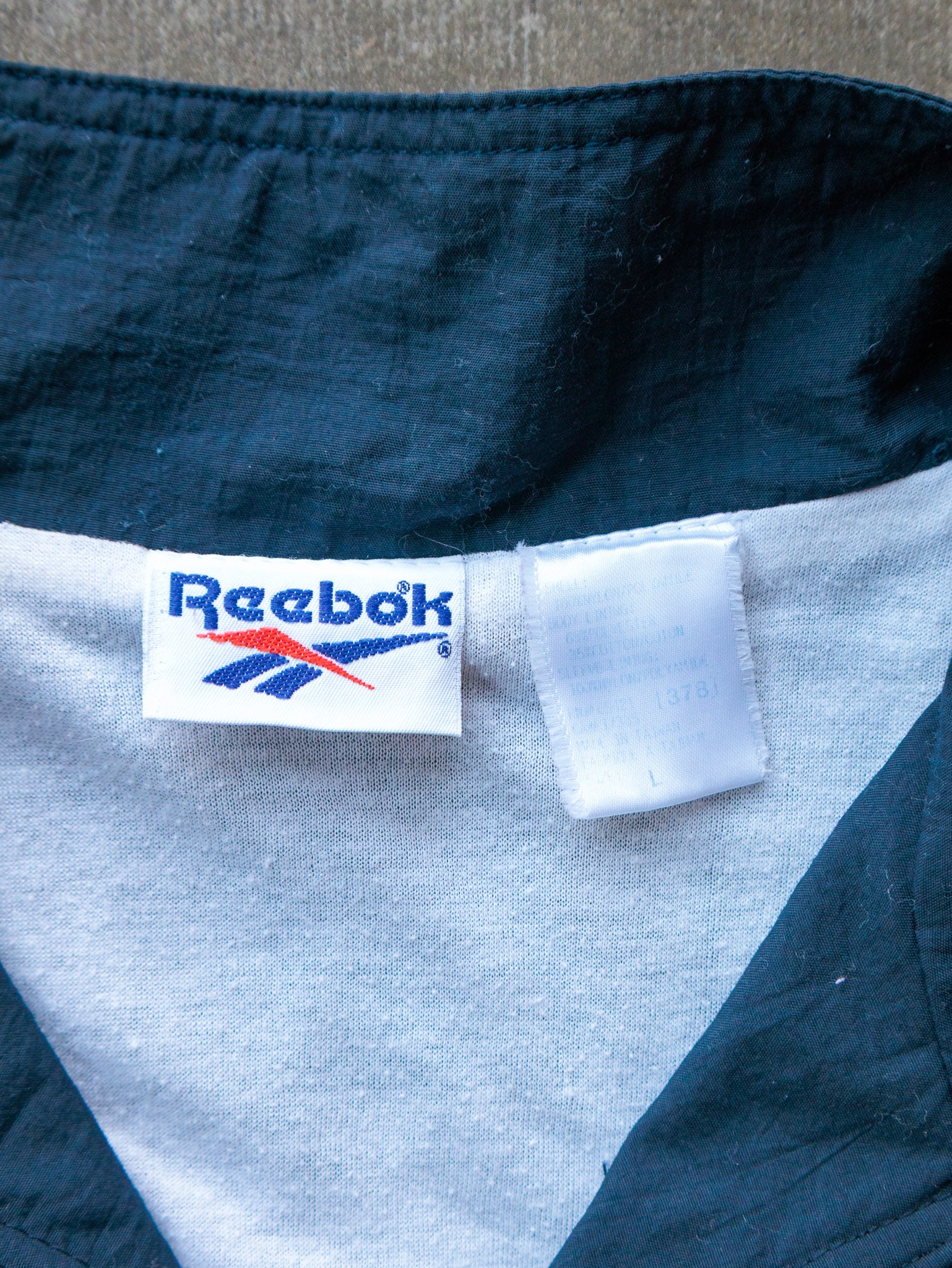 Vintage 90s Teal & White Reebok Track Jacket (L)