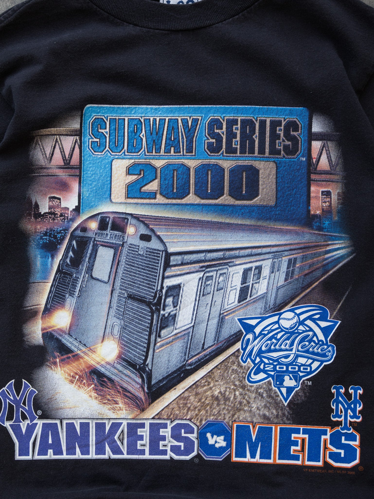 Vintage 2000 Yankees vs Mets Subway Series Tee (10-12Y)