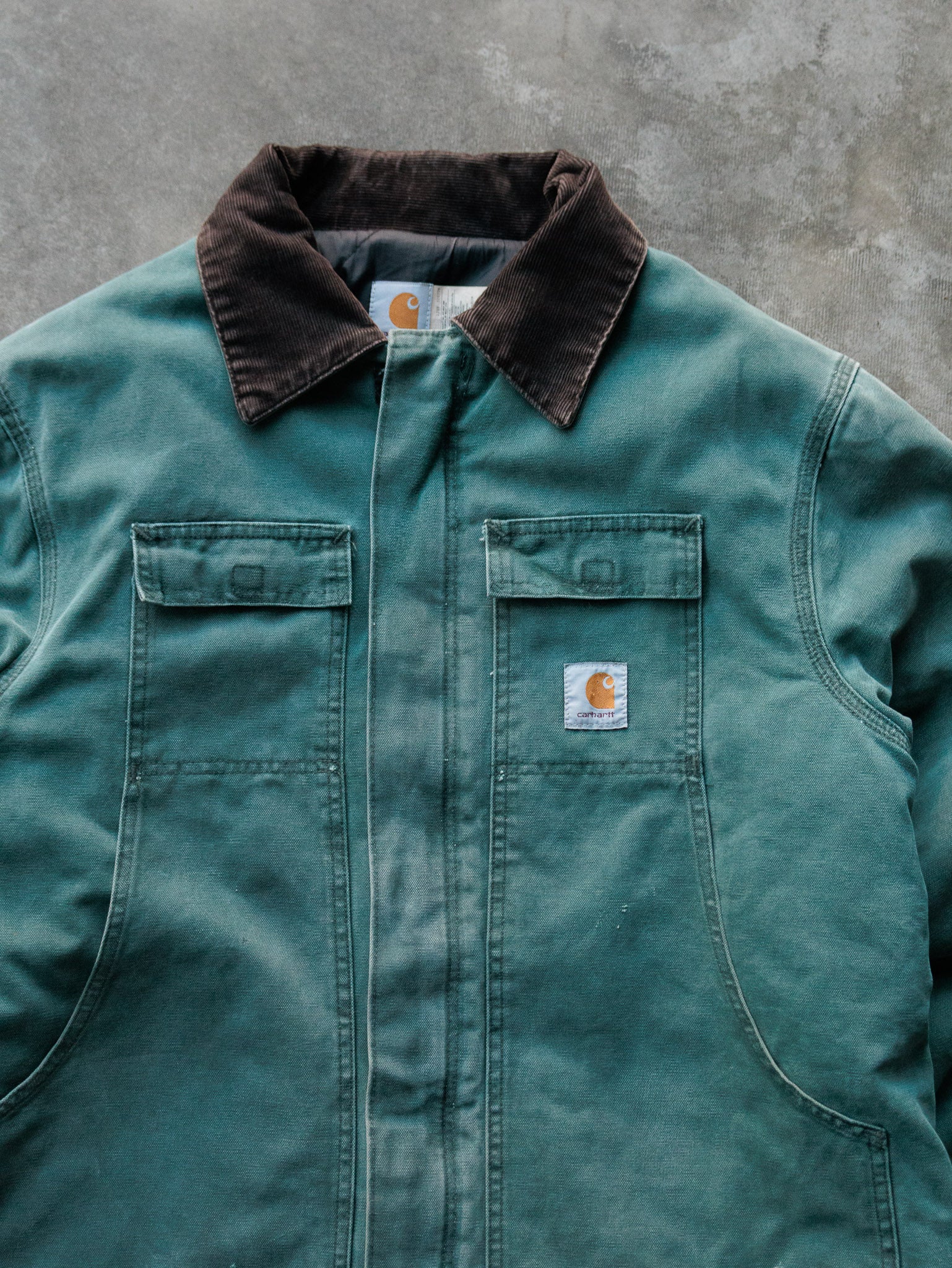 Vintage 1998 Carhartt C26 HTG 'Hunter Green' Traditional Coat (XL)