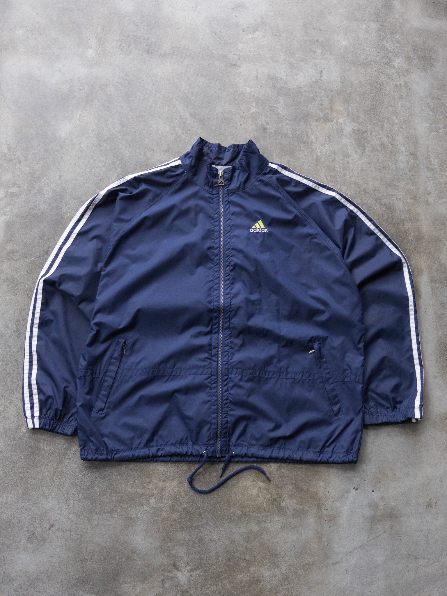 Vintage 00s Navy Adidas Windbreaker Jacket (XL)