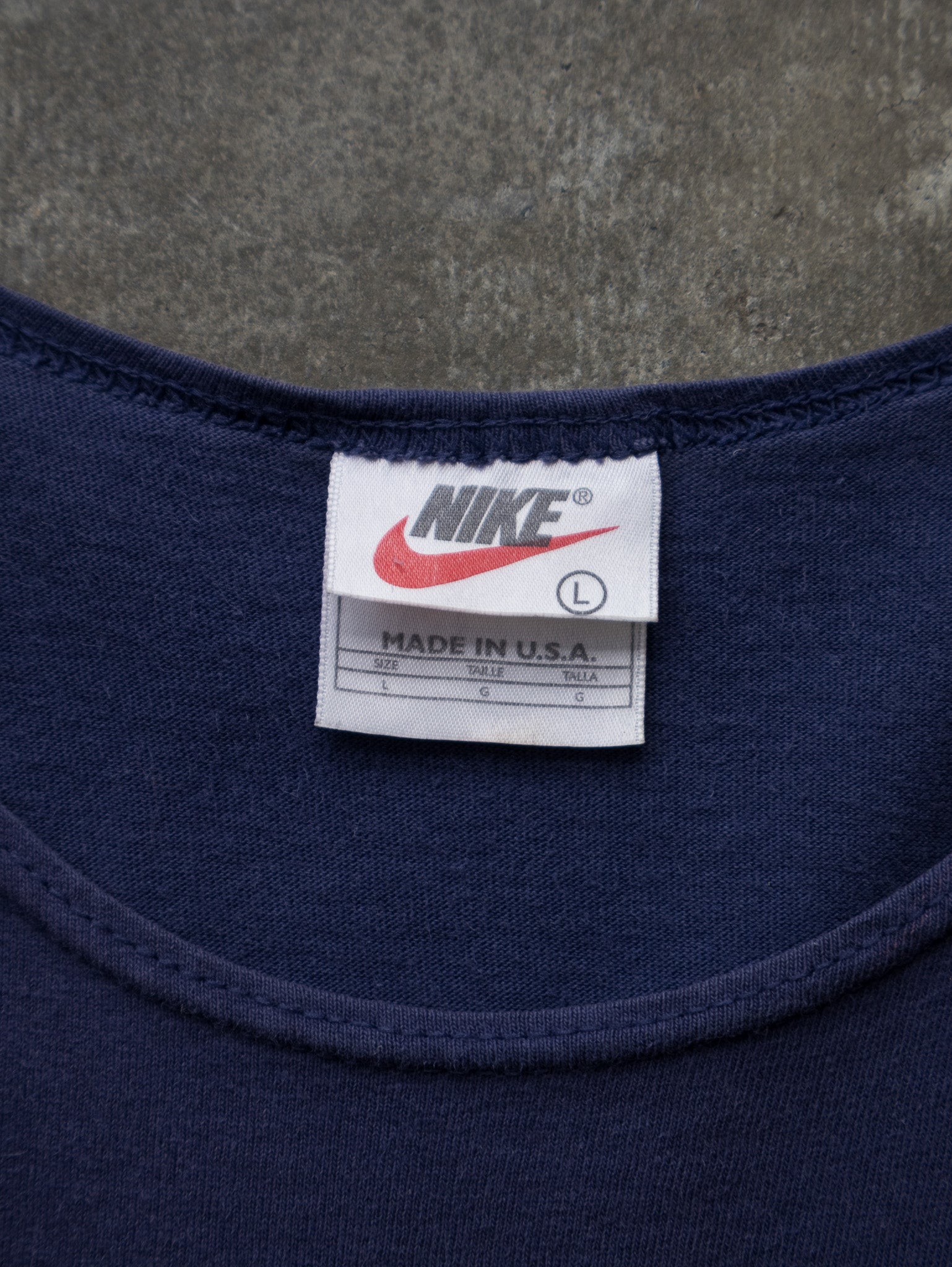 Vintage 90s Navy Nike Swoosh Tank (M)