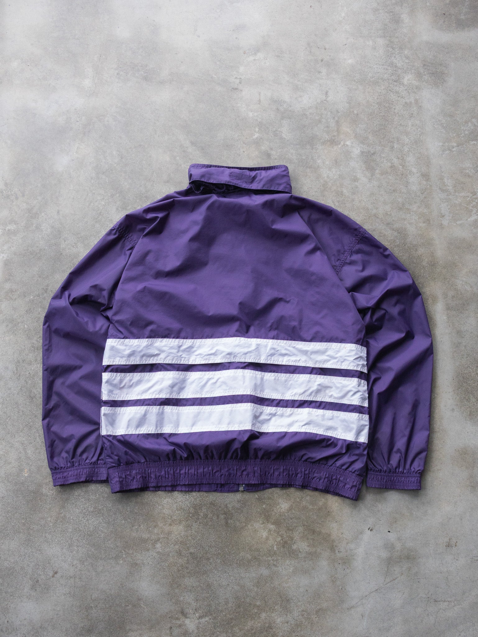 Vintage 90s Purple Adidas Windbreaker Jacket (L)
