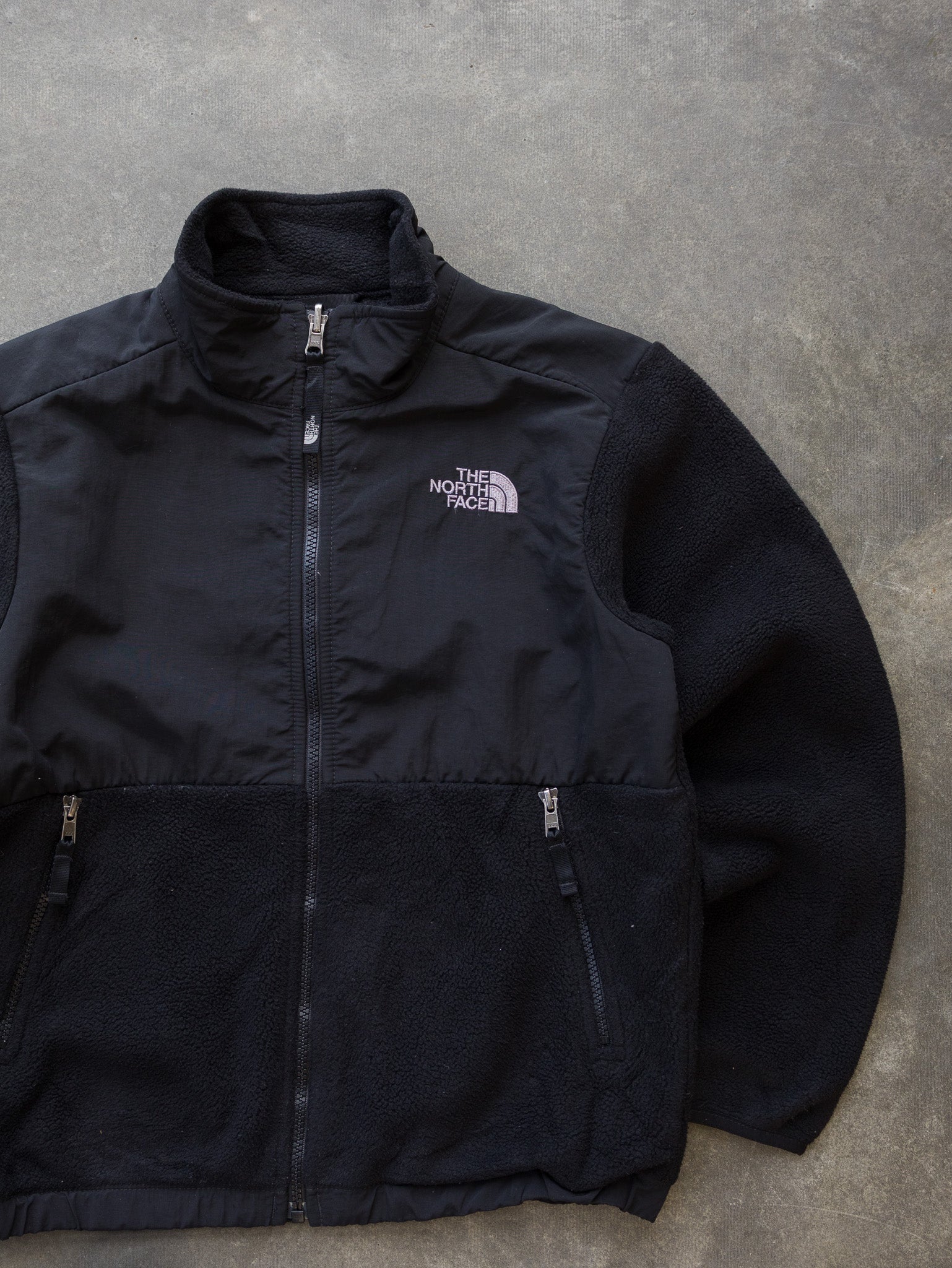 Vintage The North Face Black Denali Fleece Jacket (10–12Y)