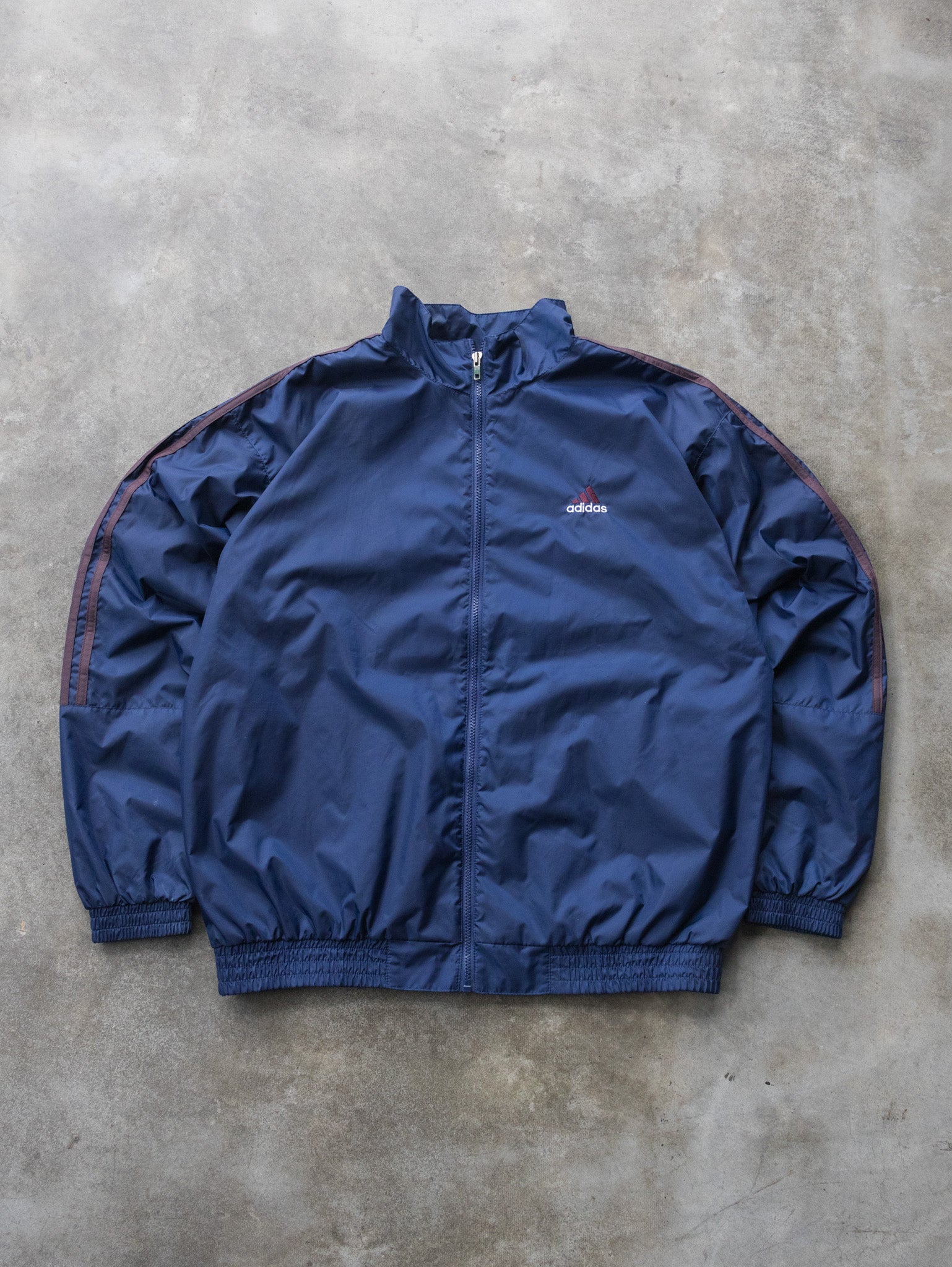 Vintage 00s Navy Adidas Windbreaker Jacket (L)