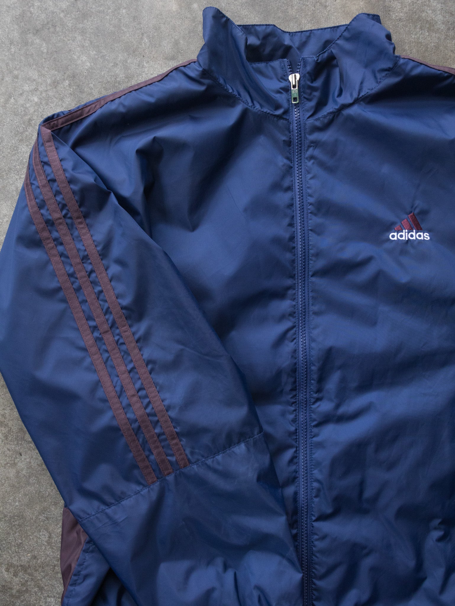 Vintage 00s Navy Adidas Windbreaker Jacket (L)