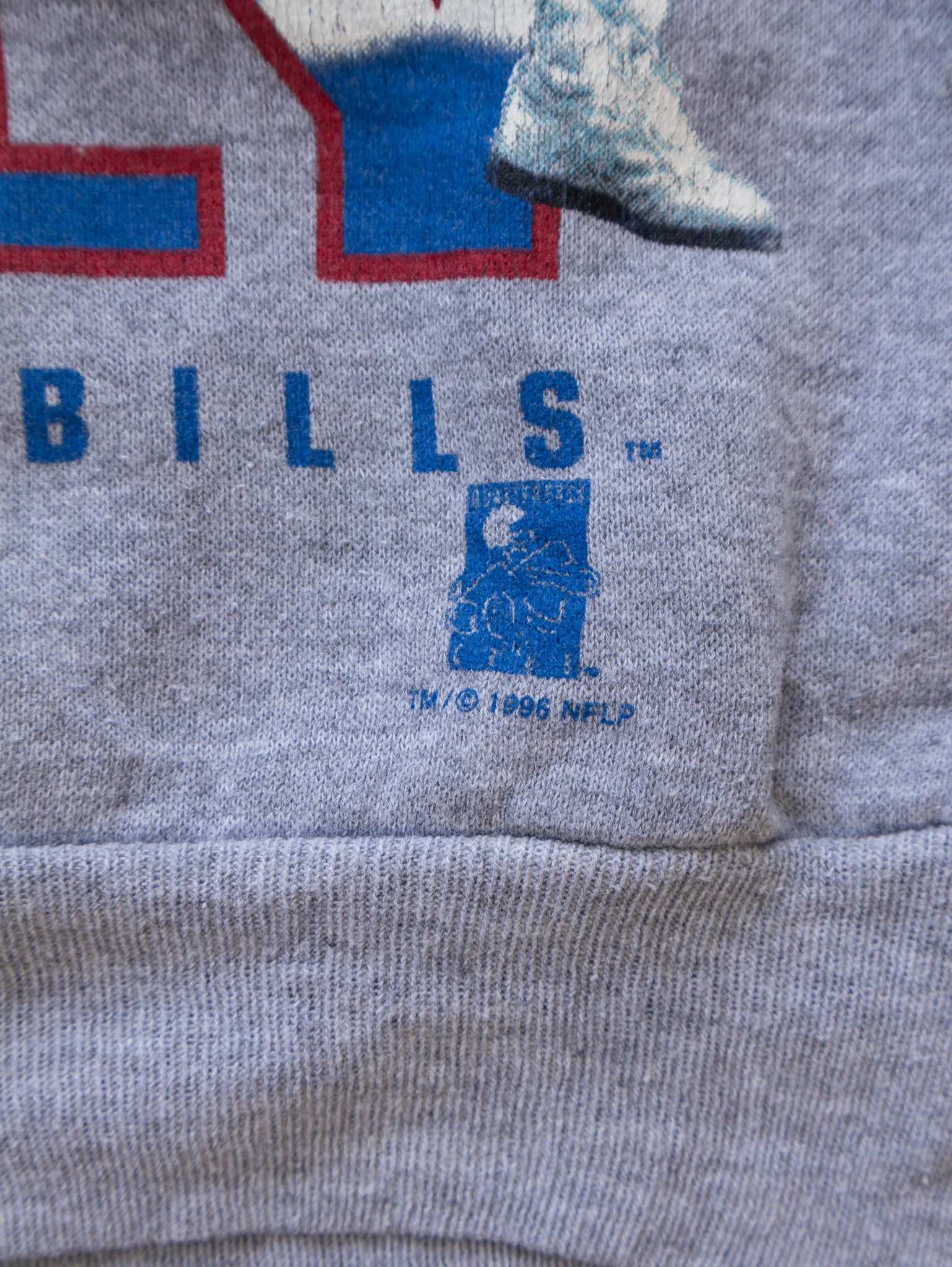 Vintage 1996 Buffalo Bills Jim Kelly NFL Sweatshirt (8–10Y)