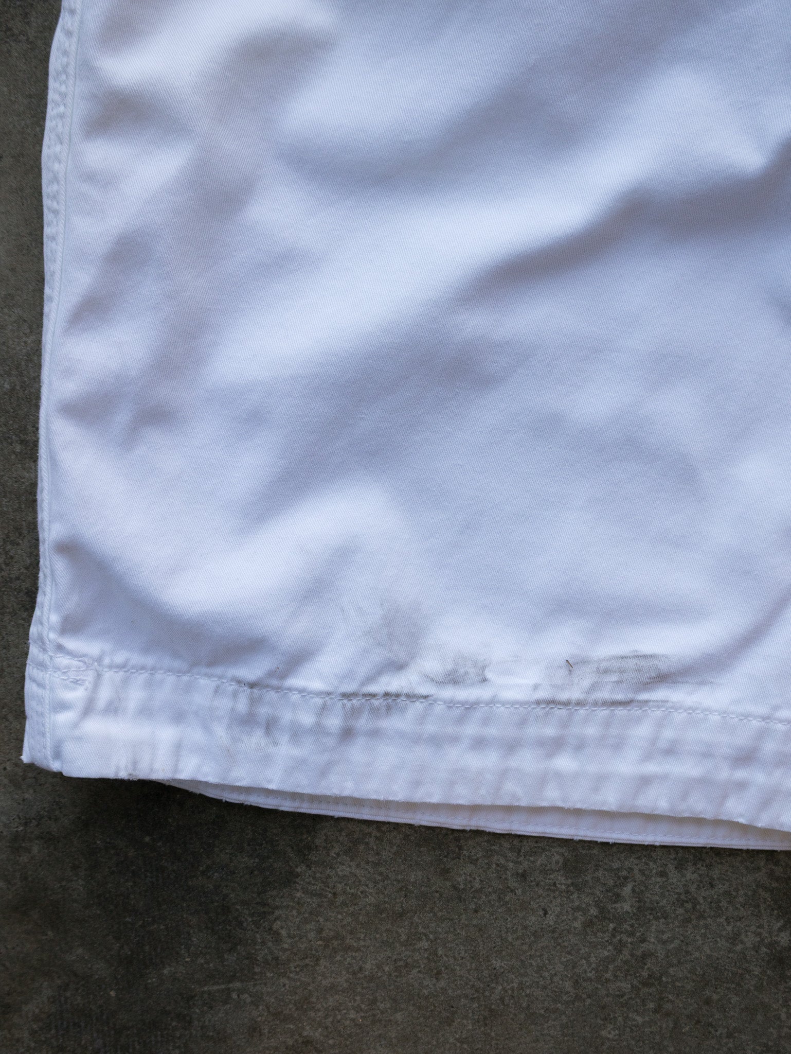 Vintage White Polo Ralph Lauren Chino Shorts (W35)