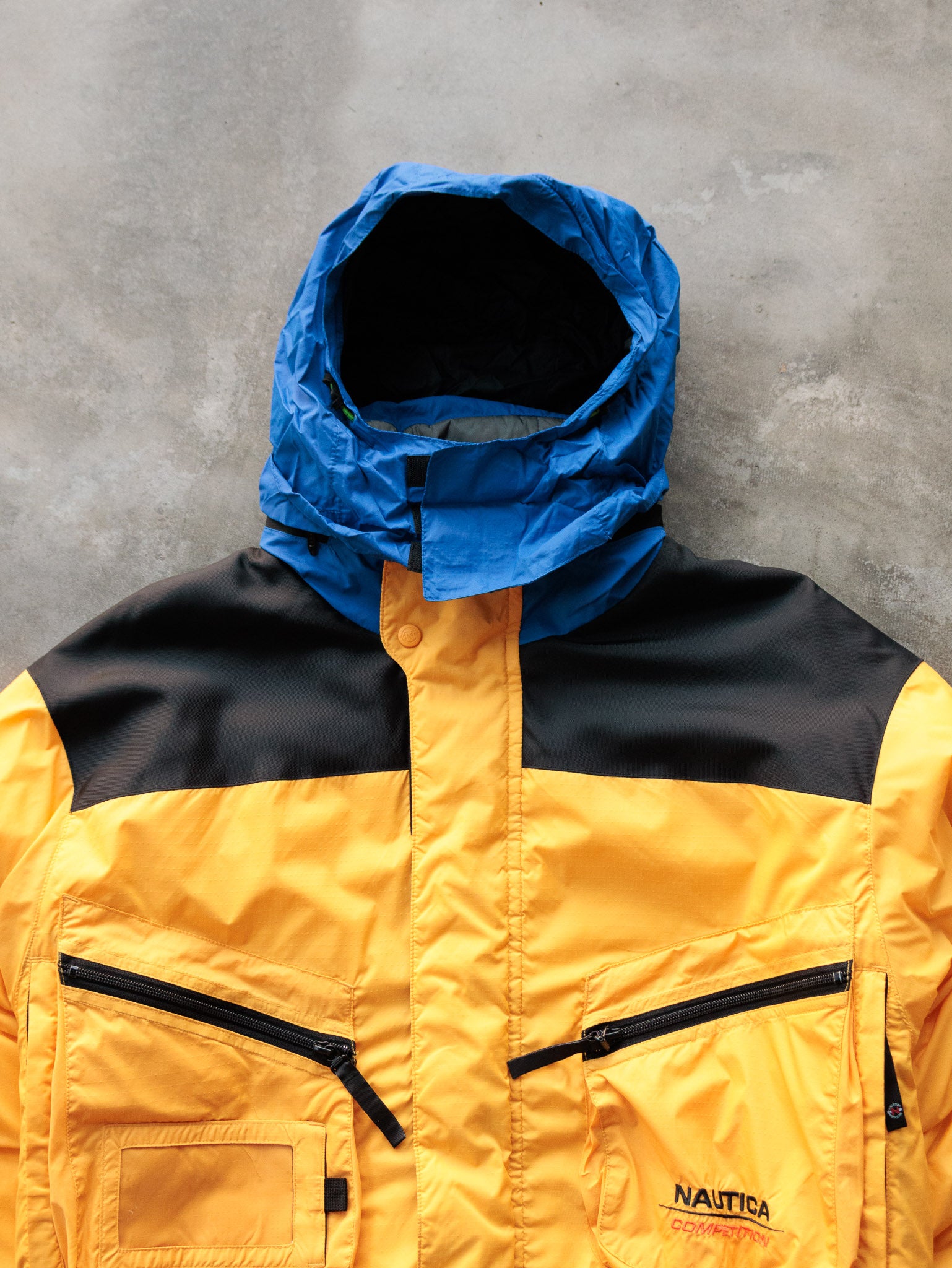 Vintage 90s Nautica Competition Technical Sailing Parka Jacket (L)