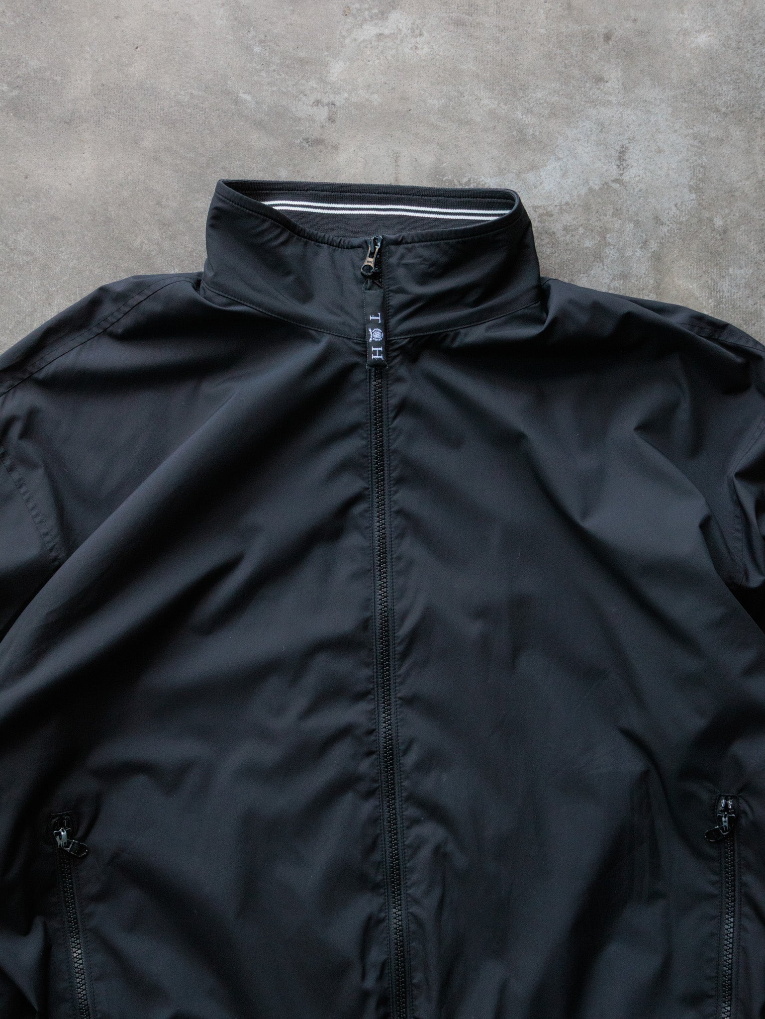 Vintage 00s Black Tommy Hilfiger Golf Jacket (XL)