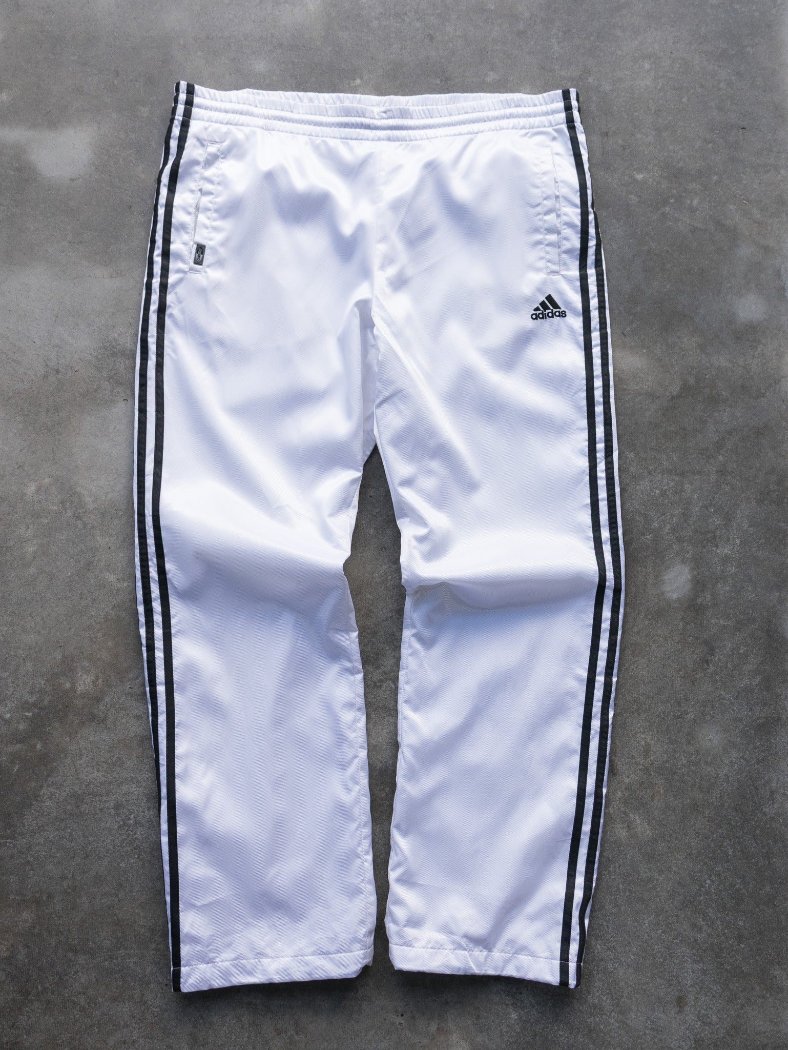 80s〜90s adidas white track pants vintage-track-pants-469-