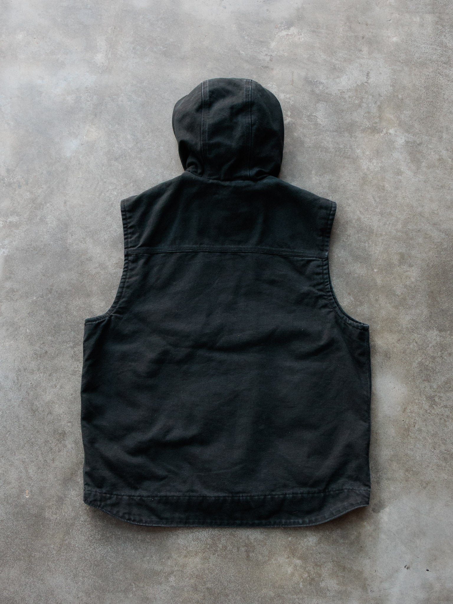 Vintage Carhartt Hooded Fleece-Lined Vest (M)