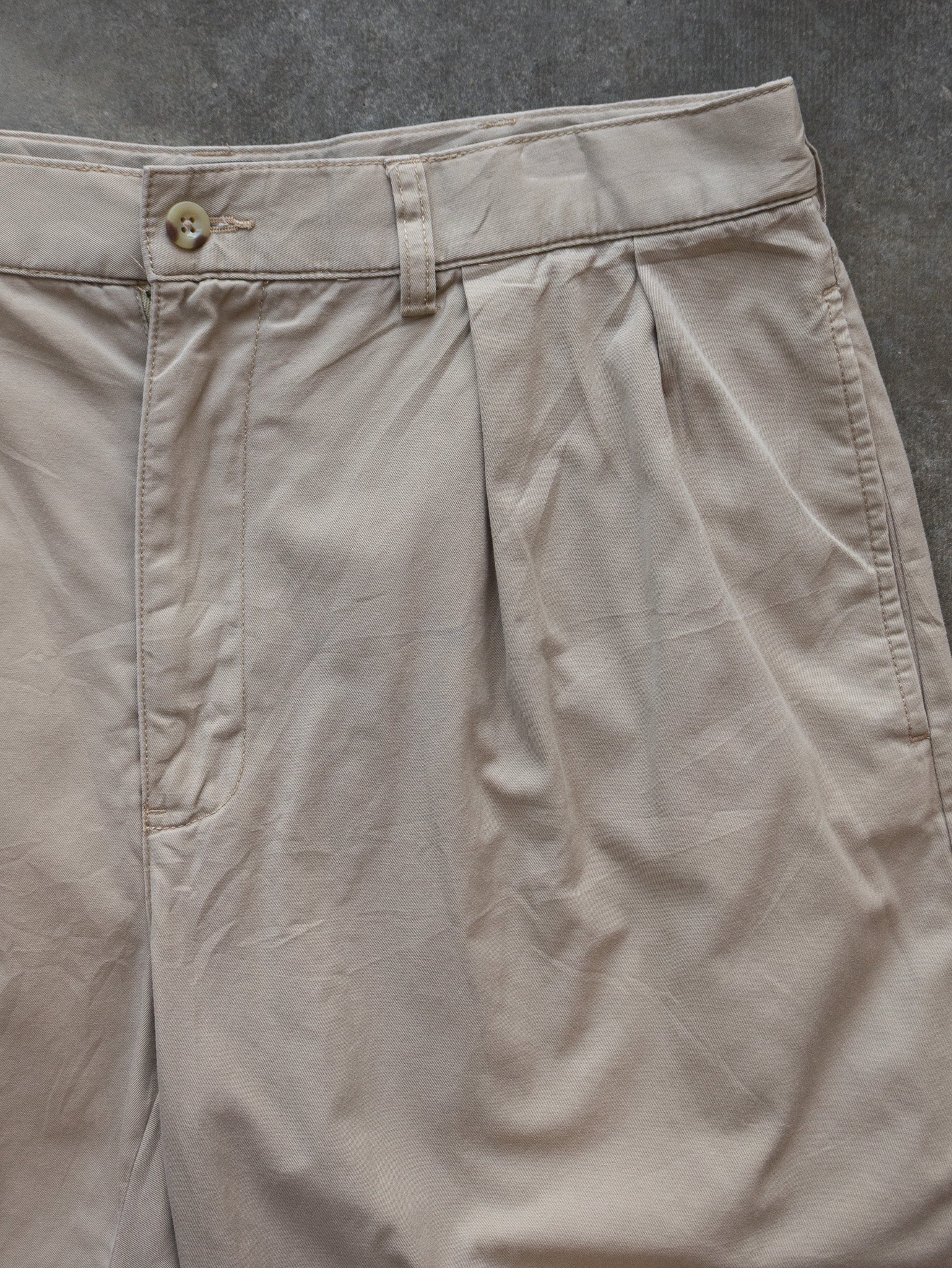 Vintage 90s Tan Polo Ralph Lauren Chino Shorts (W34)