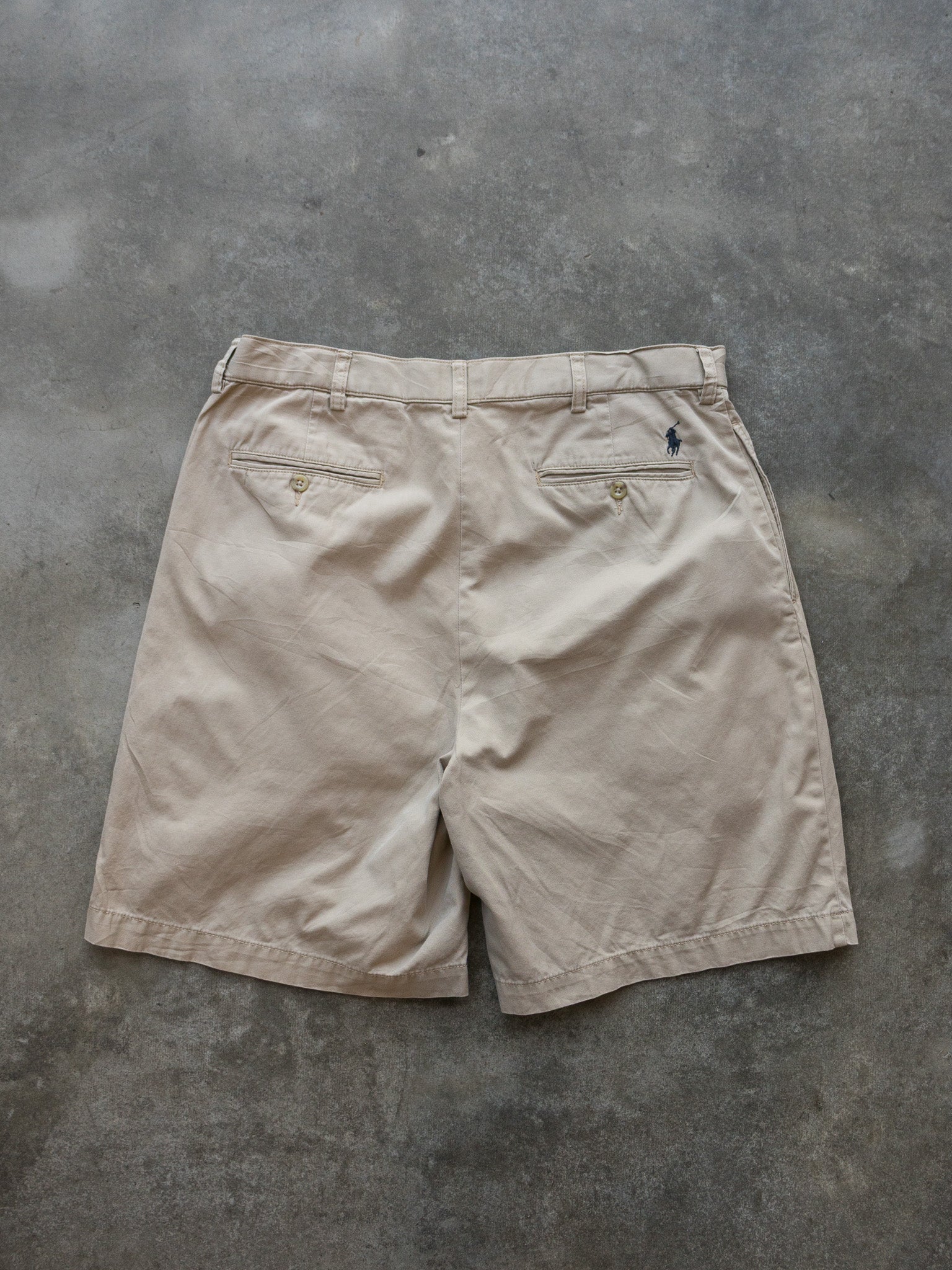 Vintage 90s Tan Polo Ralph Lauren Chino Shorts (W34)