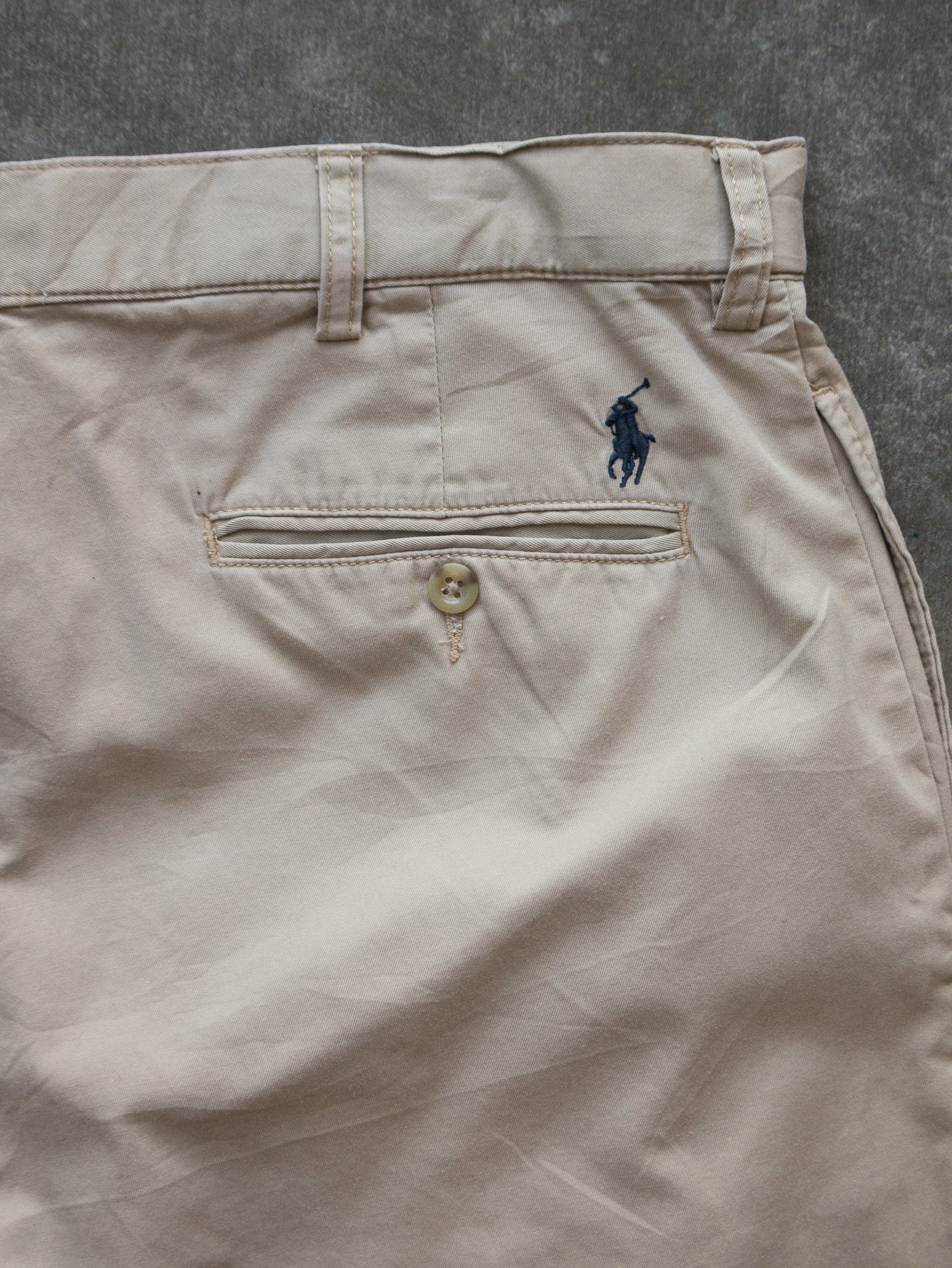 Vintage 90s Tan Polo Ralph Lauren Chino Shorts (W34)