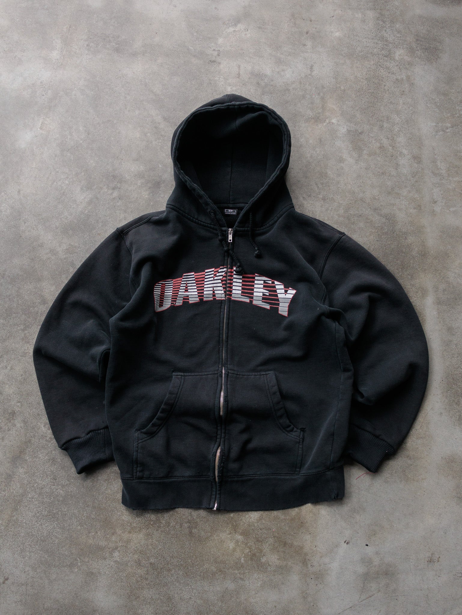 Vintage 00s Black Oakley Full Zip Hoodie (S)