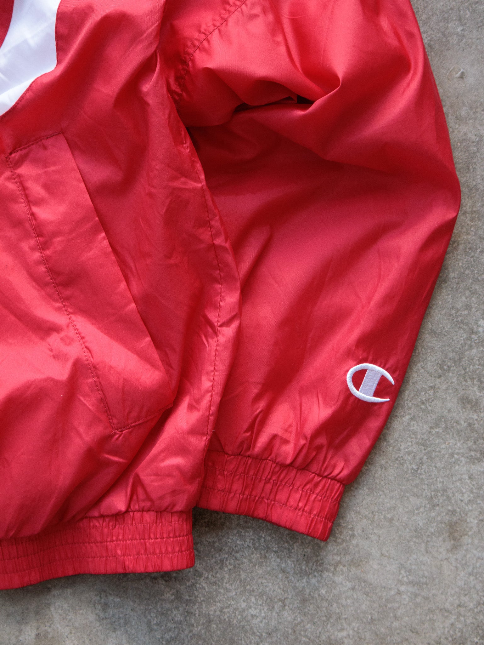 Vintage 90s Red Champion Fresno State Jacket (M)