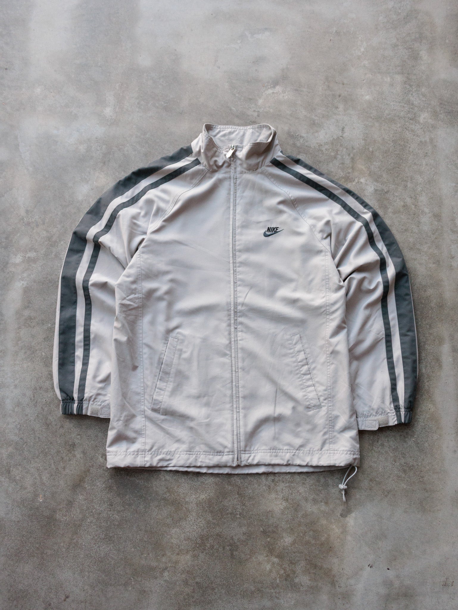 Vintage 00s Beige Nike Track Jacket (M)