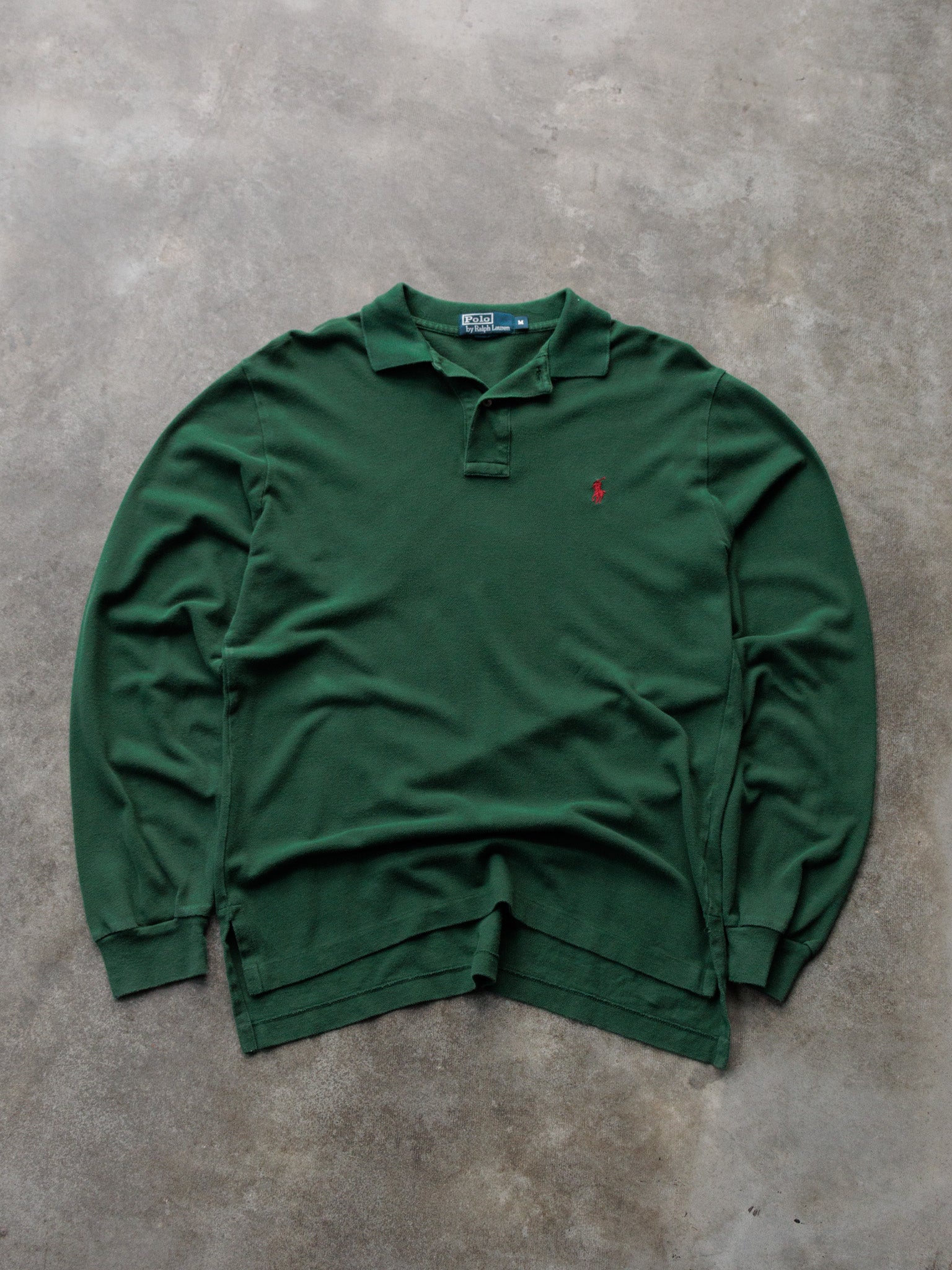 Vintage 90s Green Polo Ralph Lauren Shirt (M)
