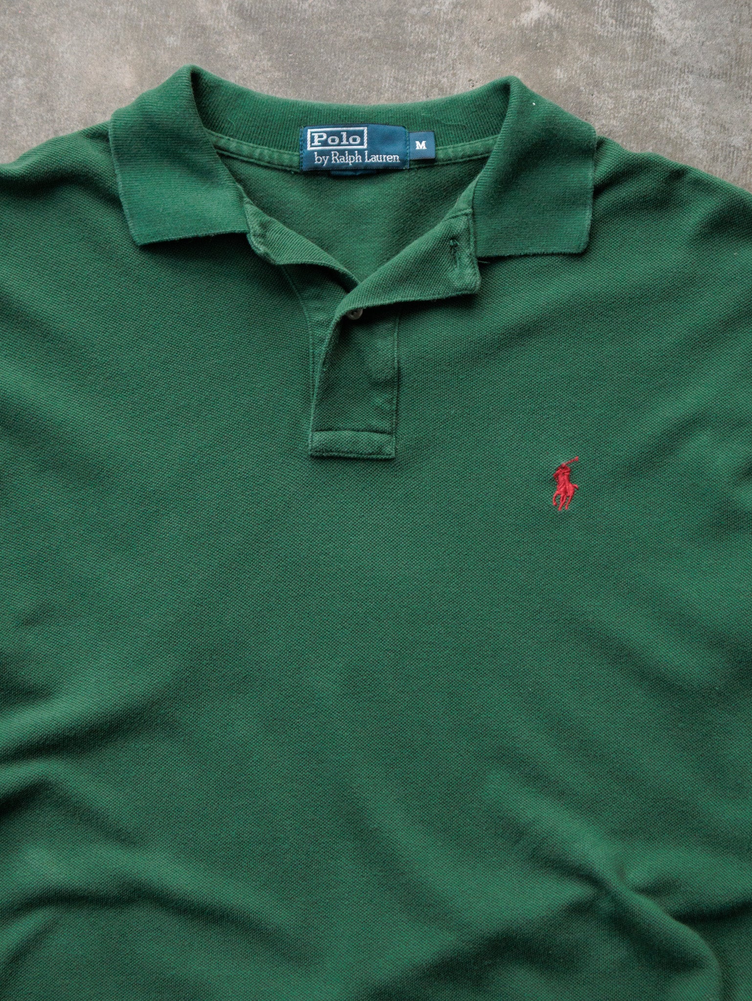 Vintage 90s Green Polo Ralph Lauren Shirt (M)